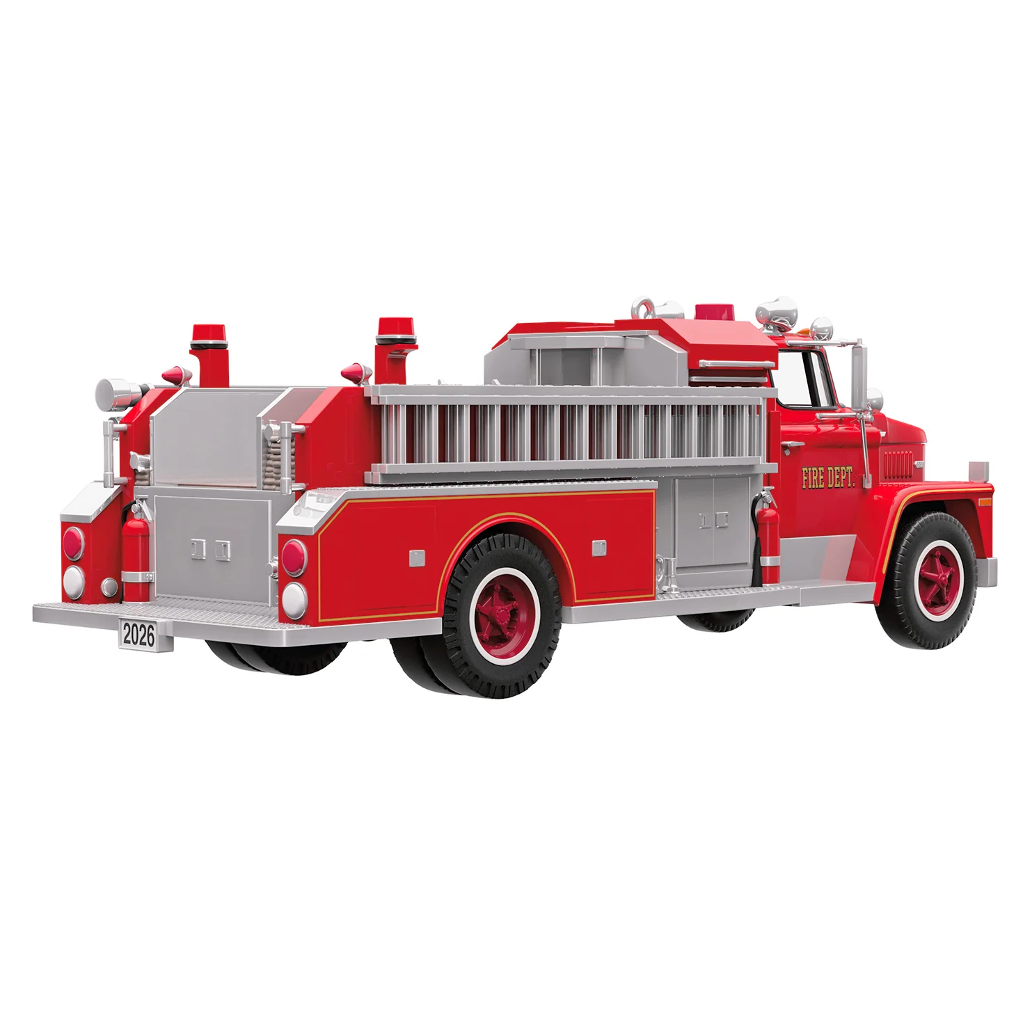 Fire Brigade 1973 Dodge C800 Fire Engine 2026 With Light, 24th in the Series — 2026 Hallmark Keepsake Christmas Ornament - Image 5