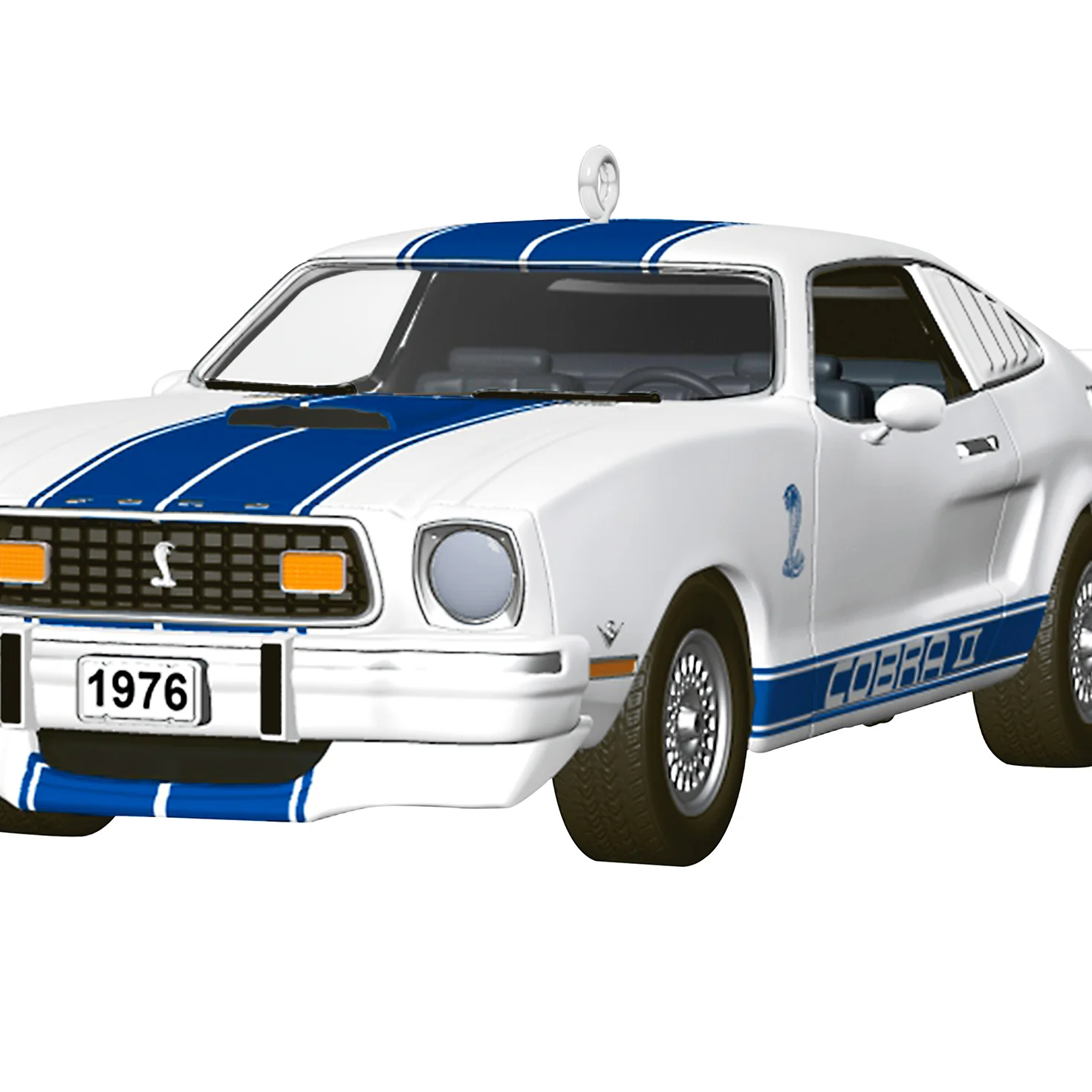 Classic American Cars 1976 Ford Mustang Cobra II 2026, Metal, 36th in the Series — 2026 Hallmark Keepsake Christmas Ornament - Image 4