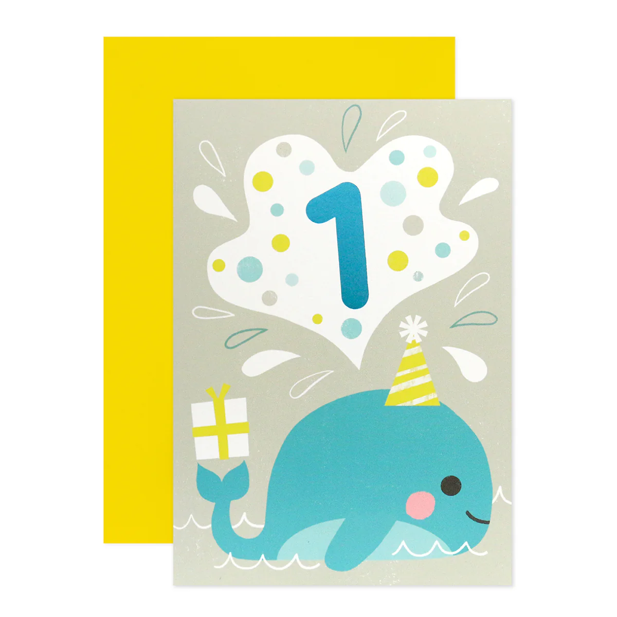 Connections from Hallmark 1st Birthday Card - Cute Whale - Image 3