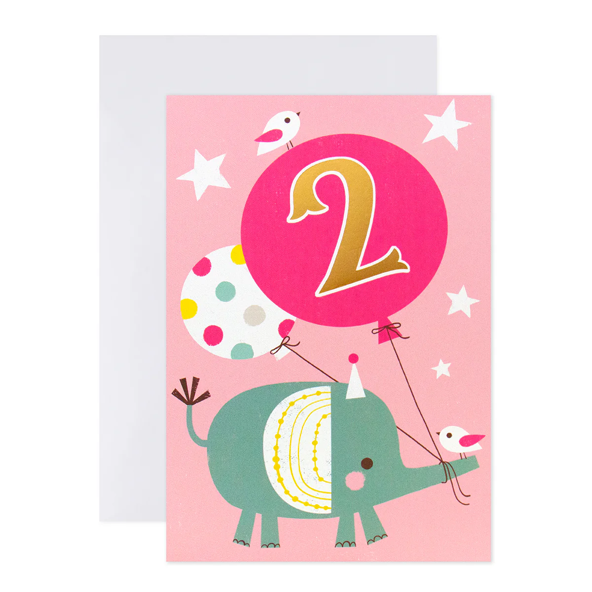 Connections from Hallmark 2nd Birthday Card - Elephant & Balloon - Image 3