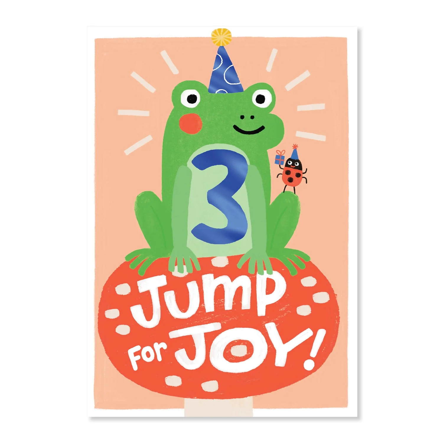 Connections from Hallmark Age 3 Birthday Card - Jump for Joy!