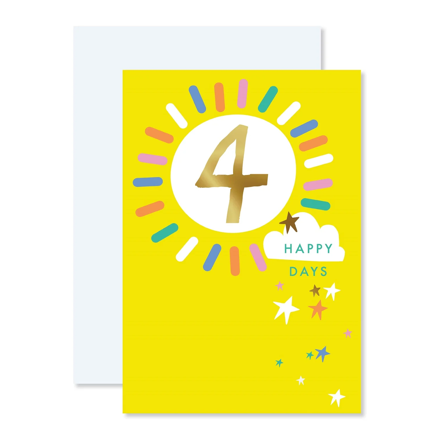 Connections from Hallmark Age 4 Birthday Card - Happy Days - Image 3