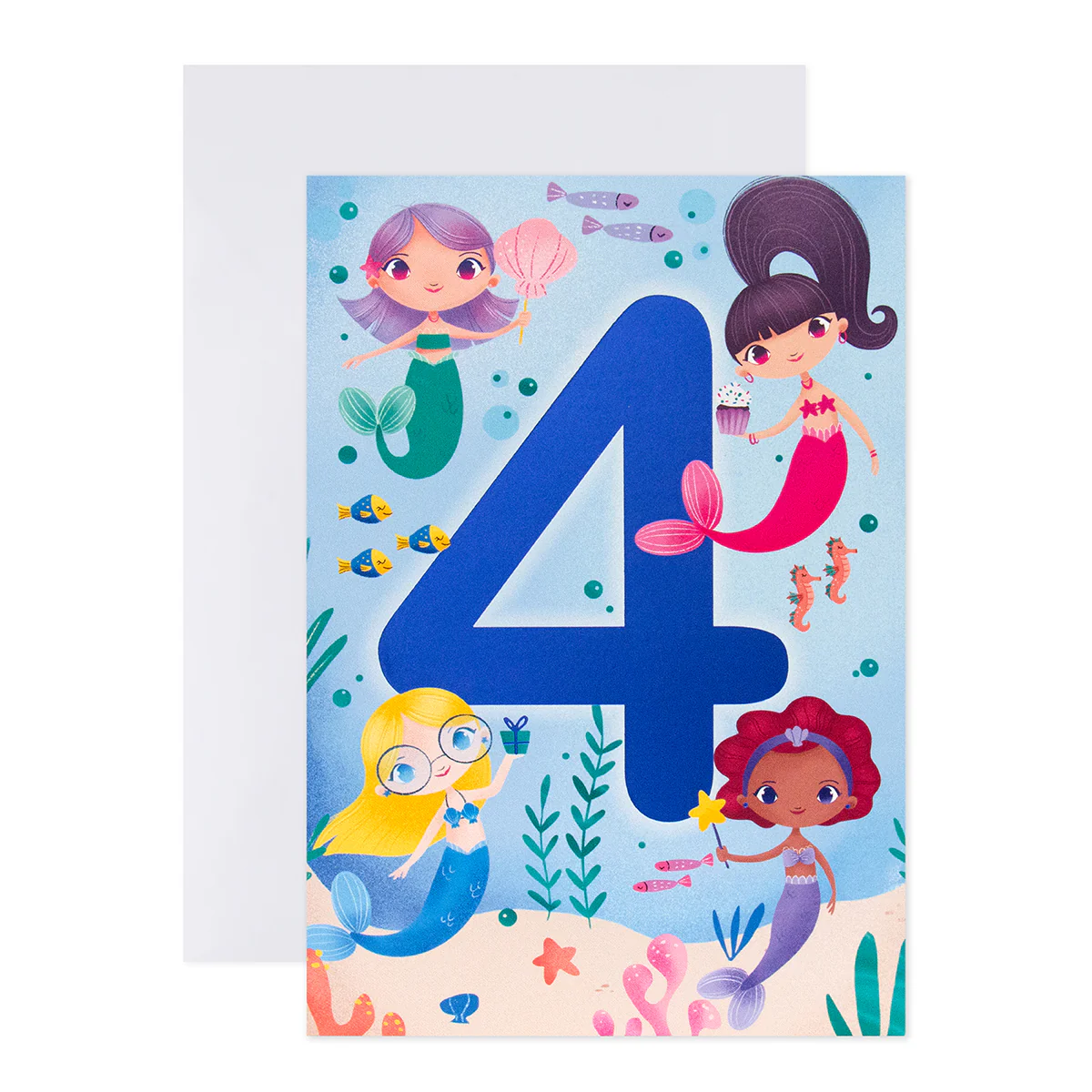 Connections from Hallmark 4th Birthday Card - Mermaids In The Sea - Image 3