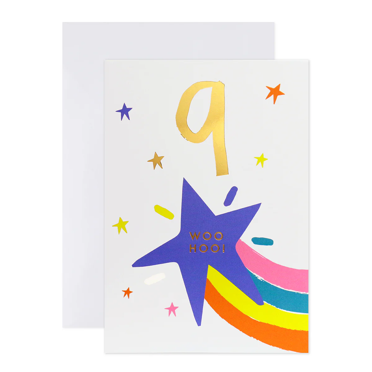 Connections from Hallmark 9th Birthday Card - Rainbow & Stars - Image 3
