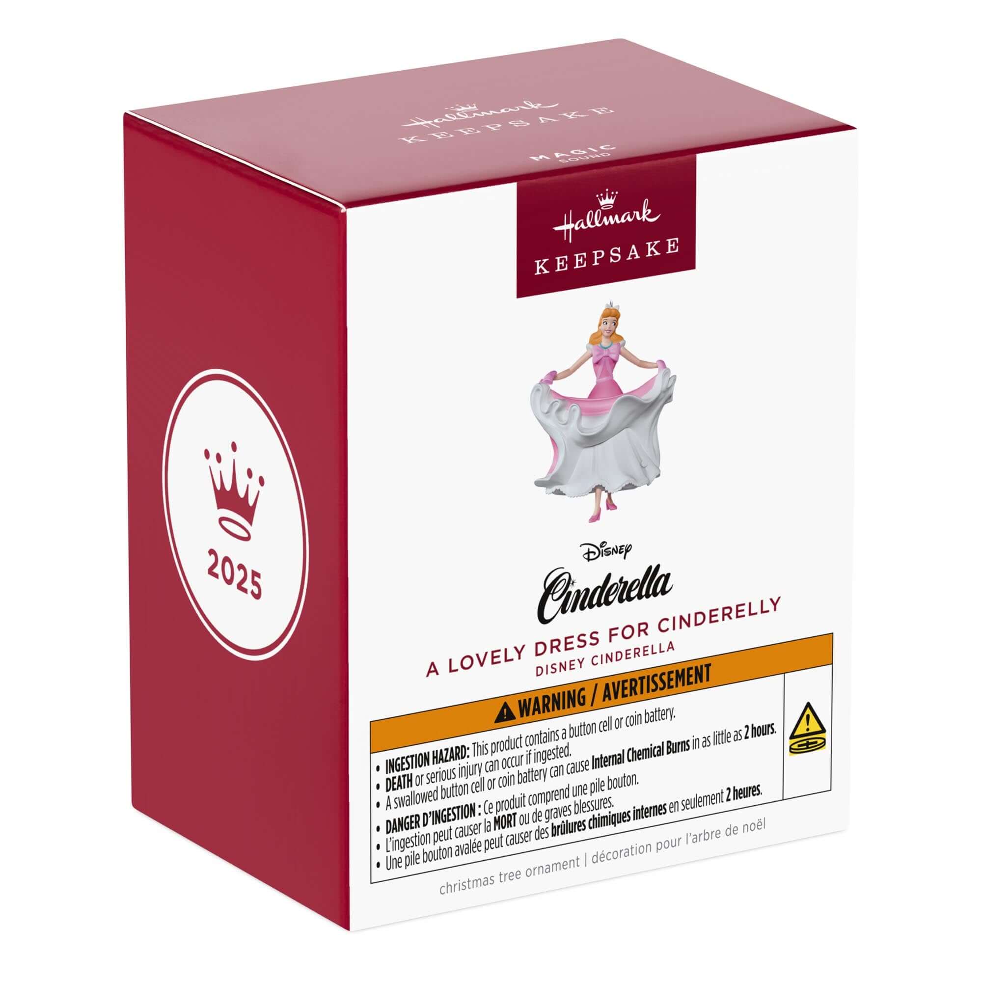 Disney, Cinderella A Lovely Dress for Cinderelly Musical Ornament — 2025 Hallmark Keepsake Christmas Ornament - Image 7