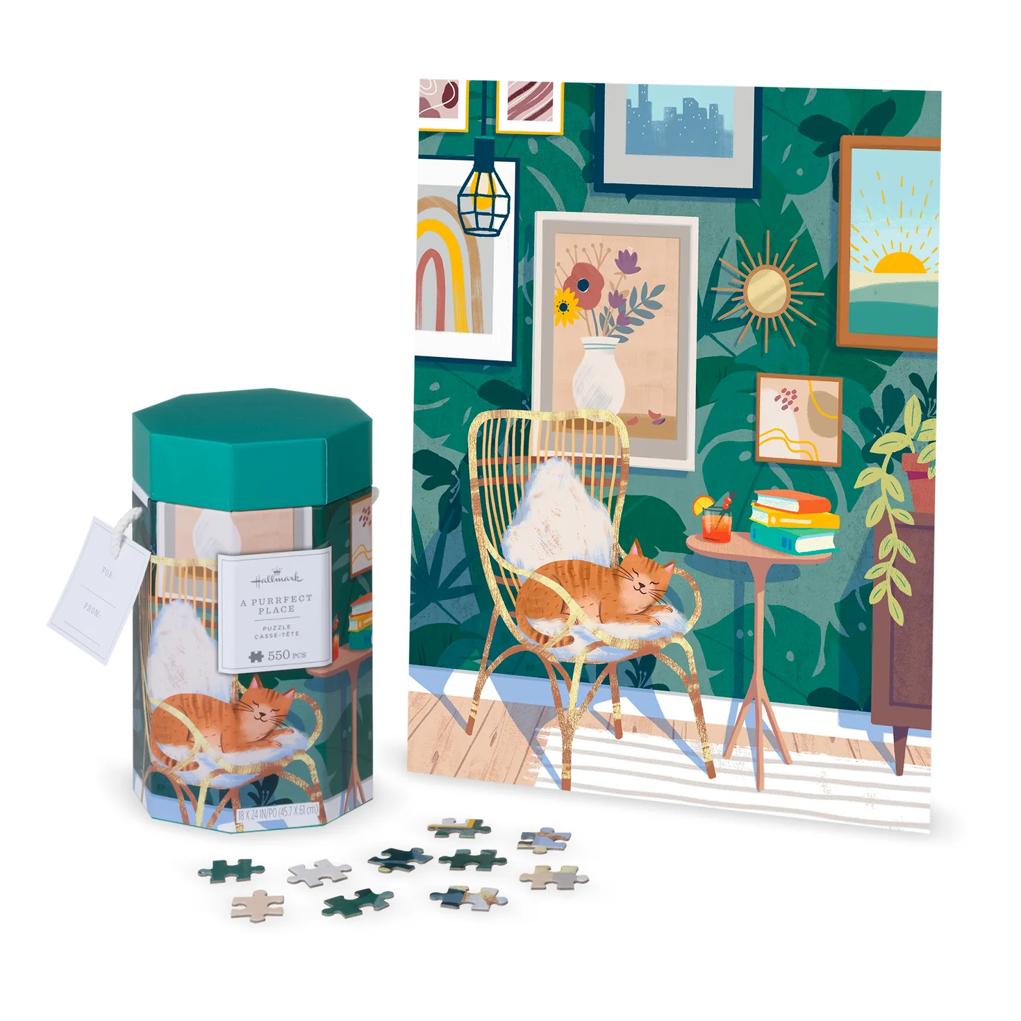 A Purrfect Place 550-Piece Jigsaw Puzzle (45.7cm x 61cm) - Image 5