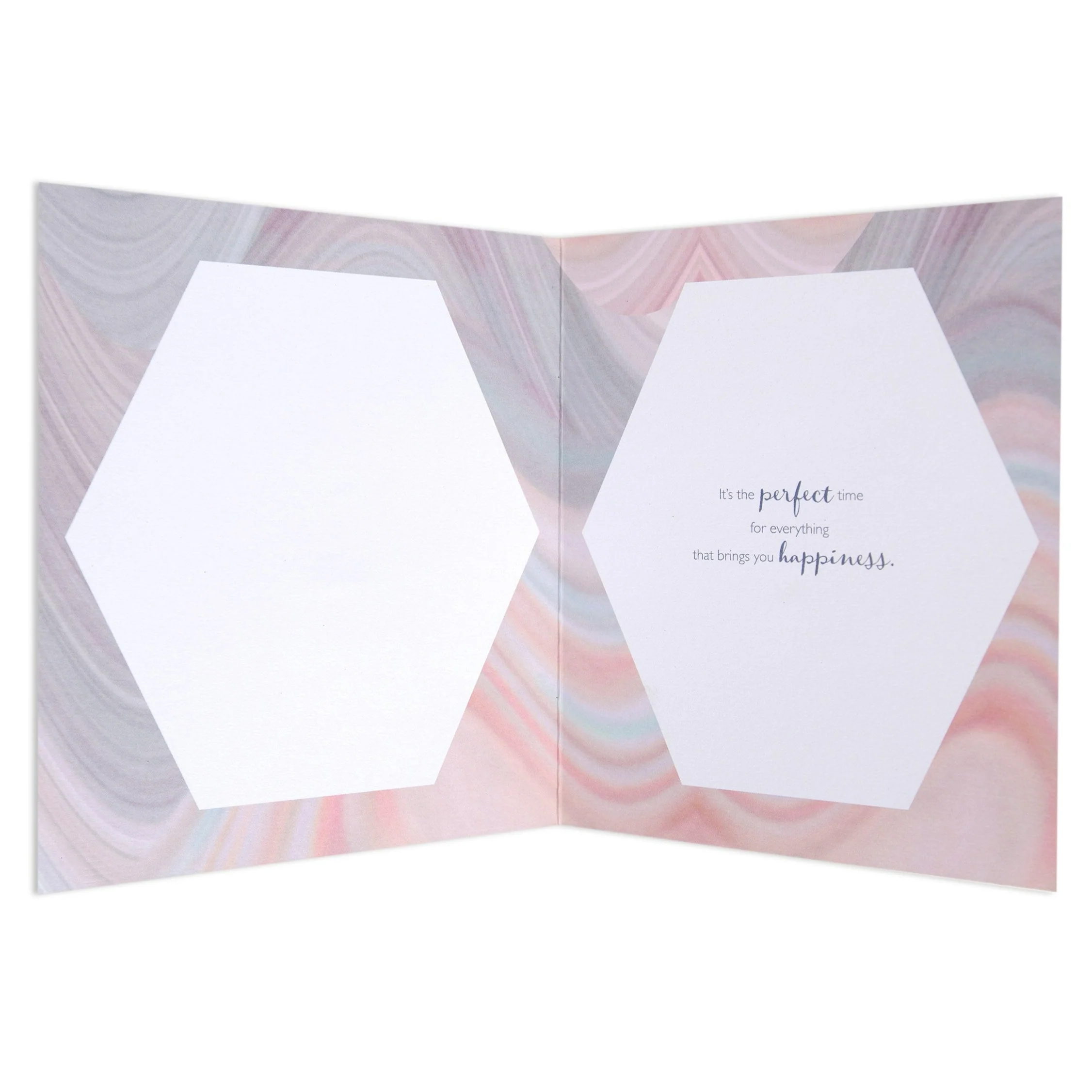 Agate Luxe Contemporary Gold Birthday Card - Image 2