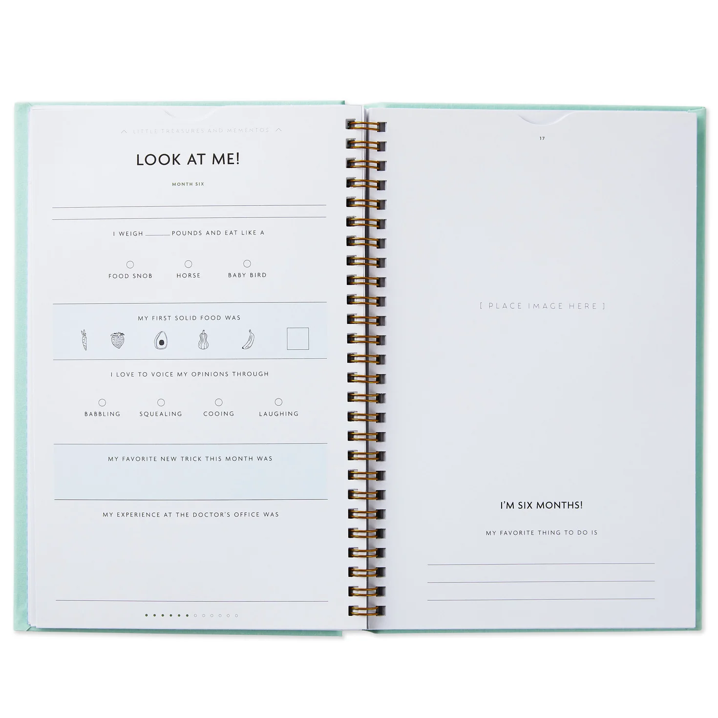 My First Year Baby Book - Blue - Image 8