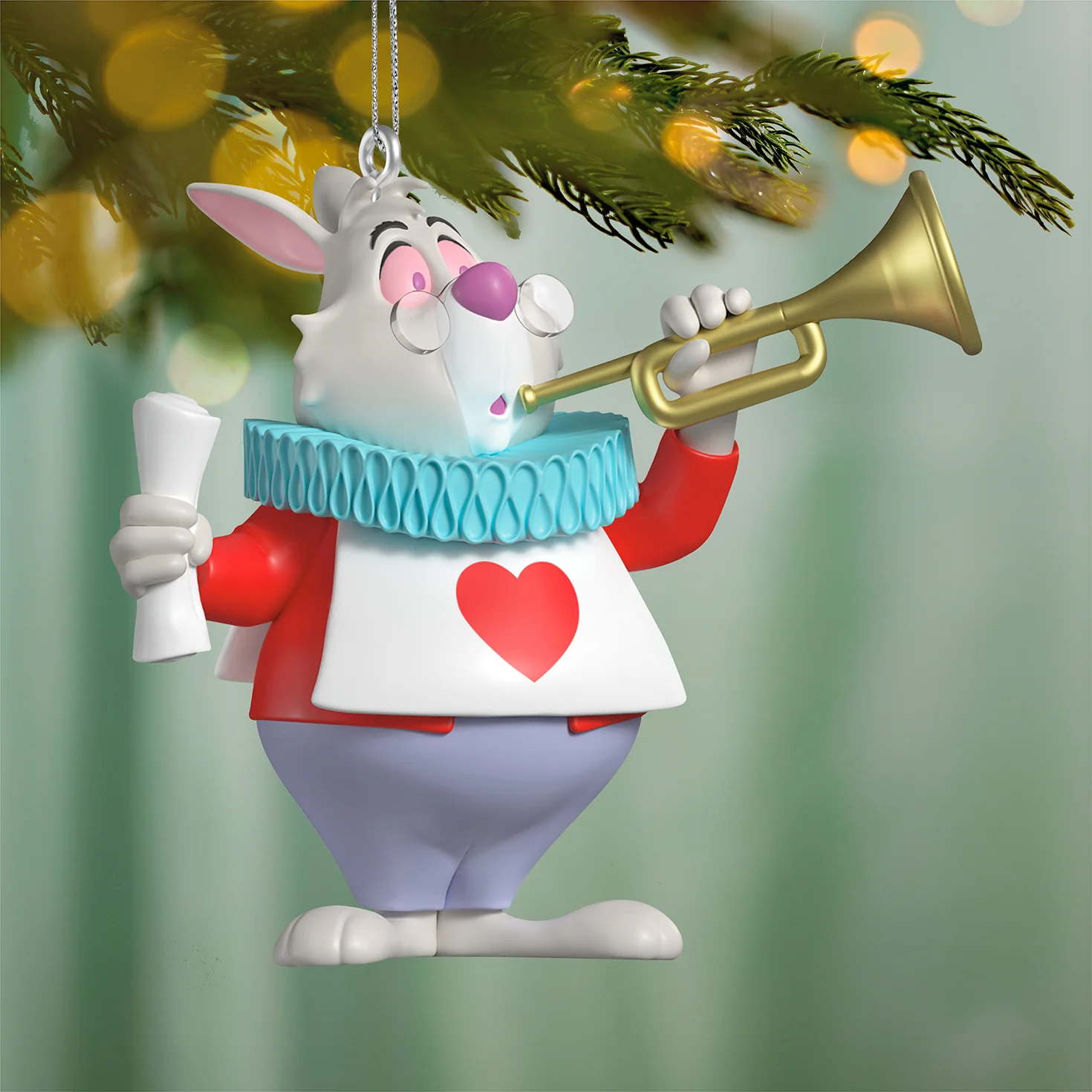 Disney Alice in Wonderland 75th Anniversary The White Rabbit — 2026 Hallmark Keepsake Christmas Ornament - Image 2