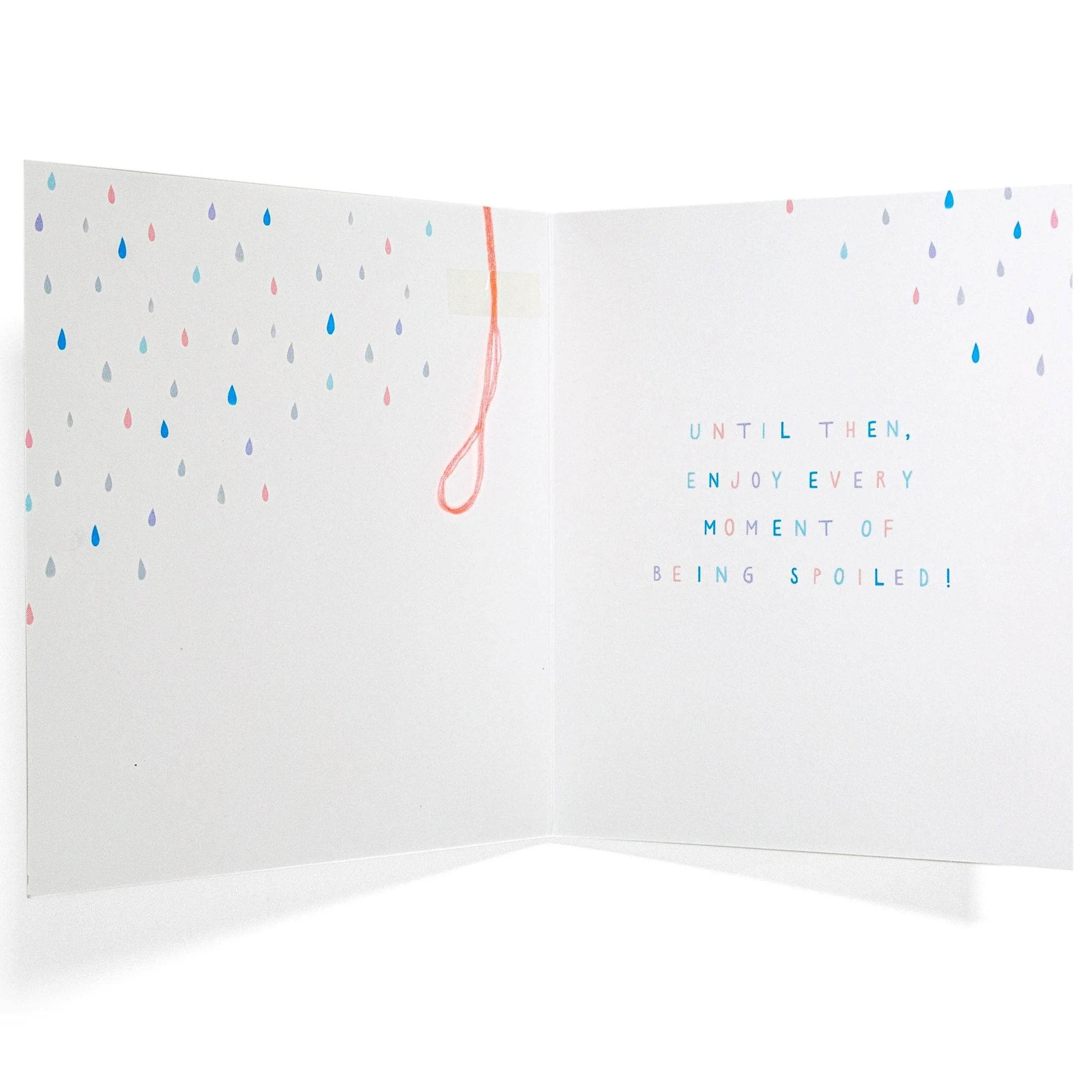 Almost Here Neon Baby Shower Card - Image 2