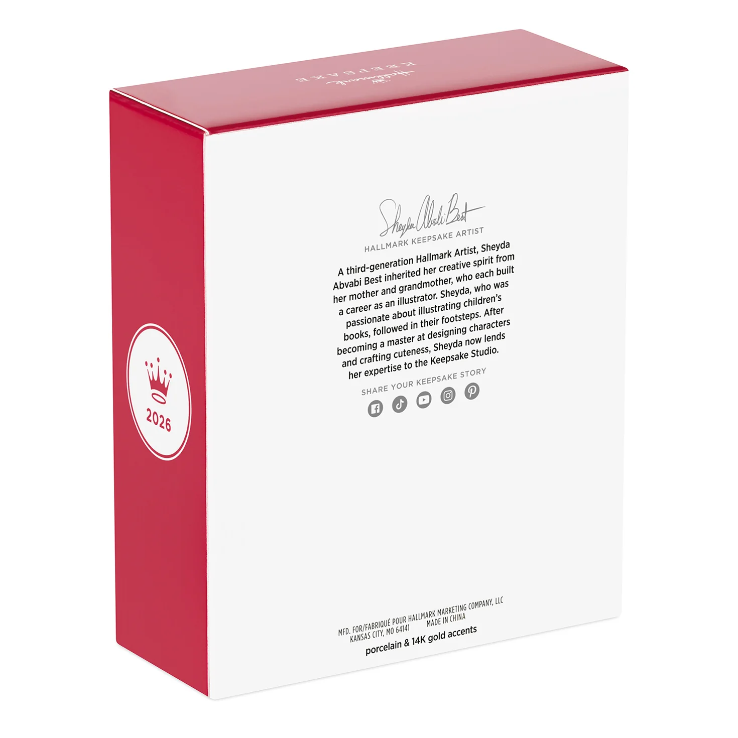 Already Rocking Our World 2026 Photo Frame, Porcelain — 2026 Hallmark Keepsake Christmas Ornament - Image 8