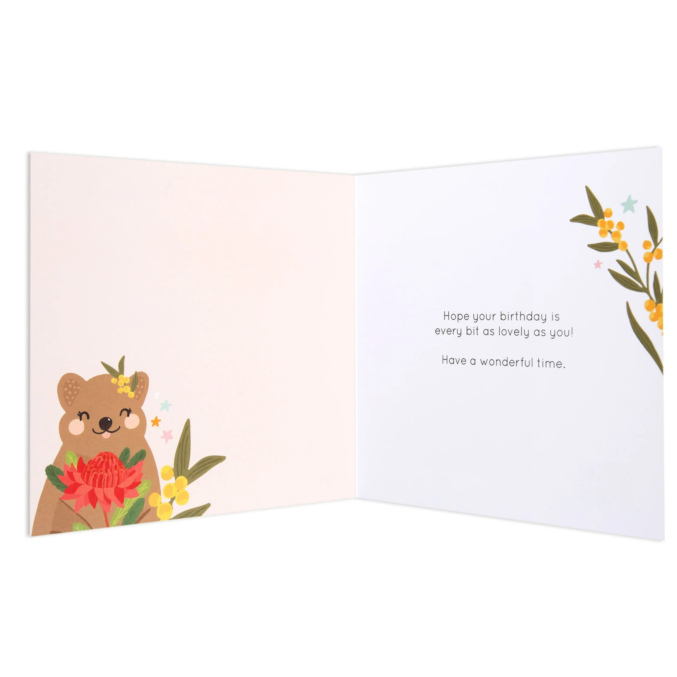 Australian Spirit Bush Buddies Birthday Card For Daughter - Quokka - Image 2