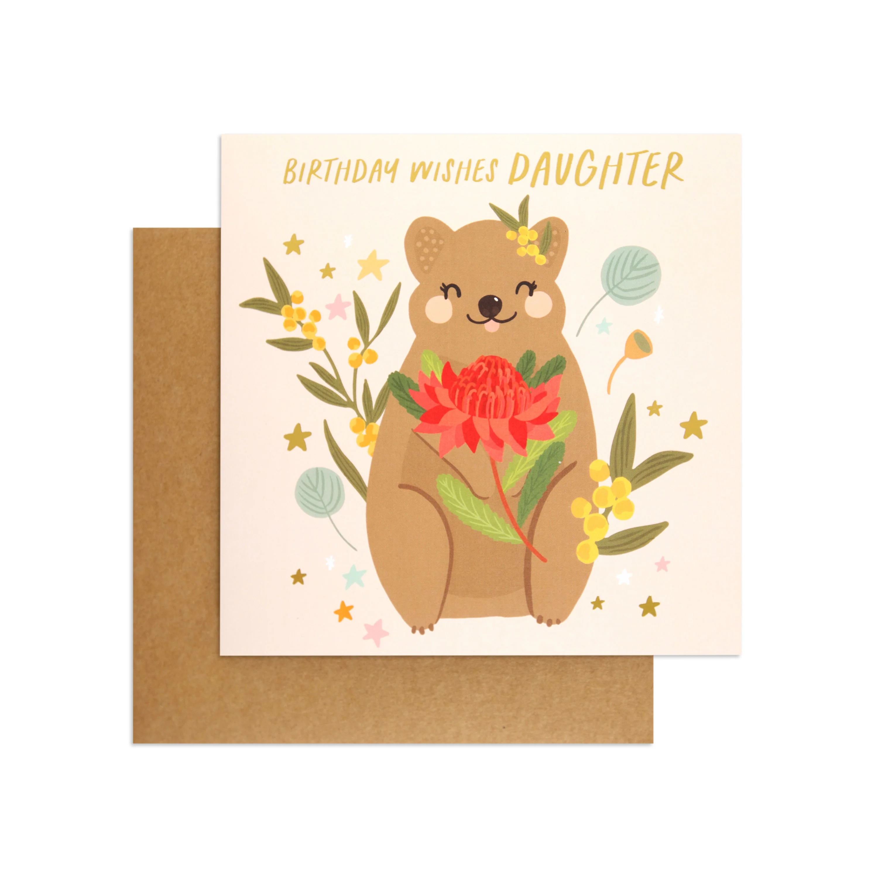 Australian Spirit Bush Buddies Birthday Card For Daughter - Quokka - Image 3