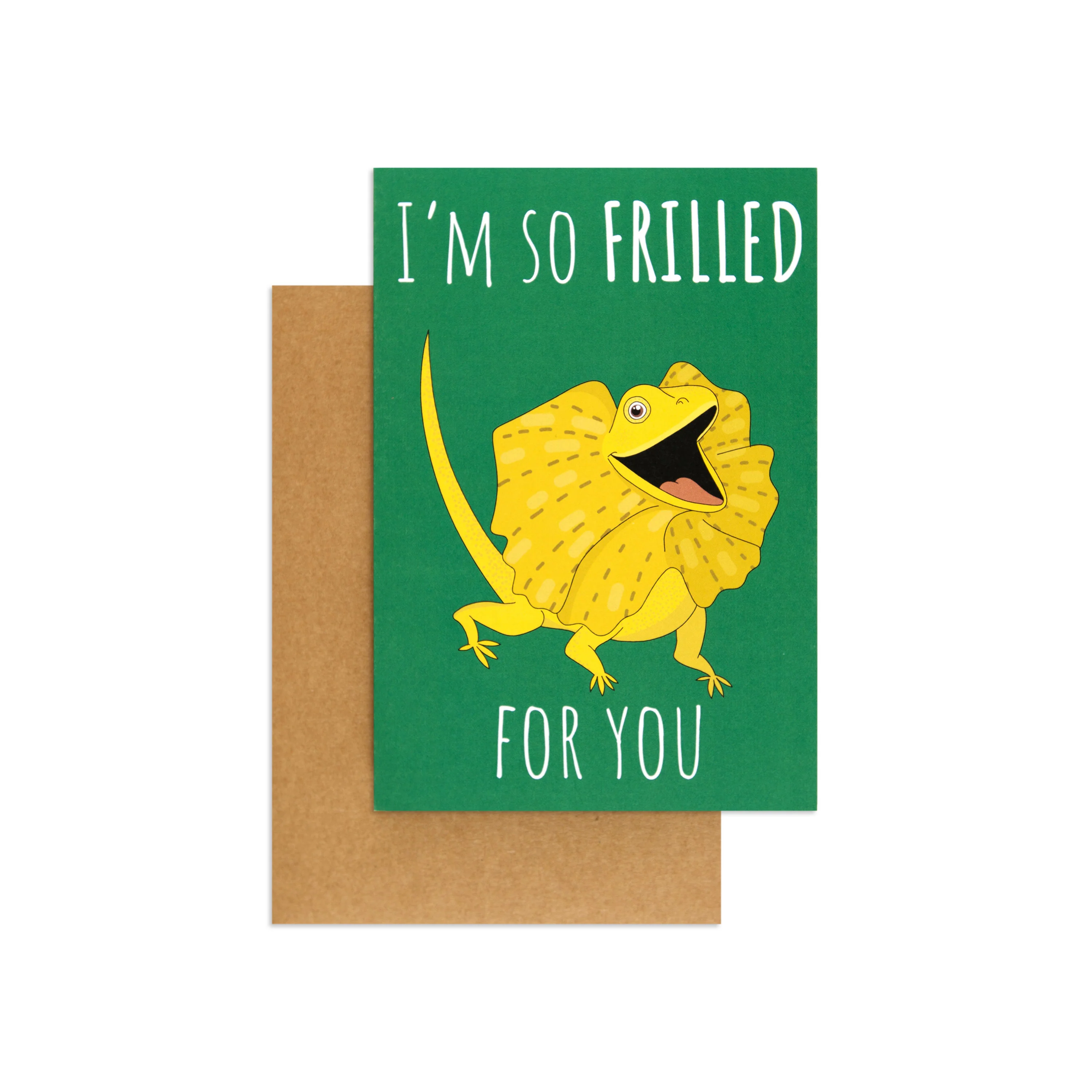 Australian Spirit Good On Ya Congratulations Card - Frilled Neck Lizard - Image 3