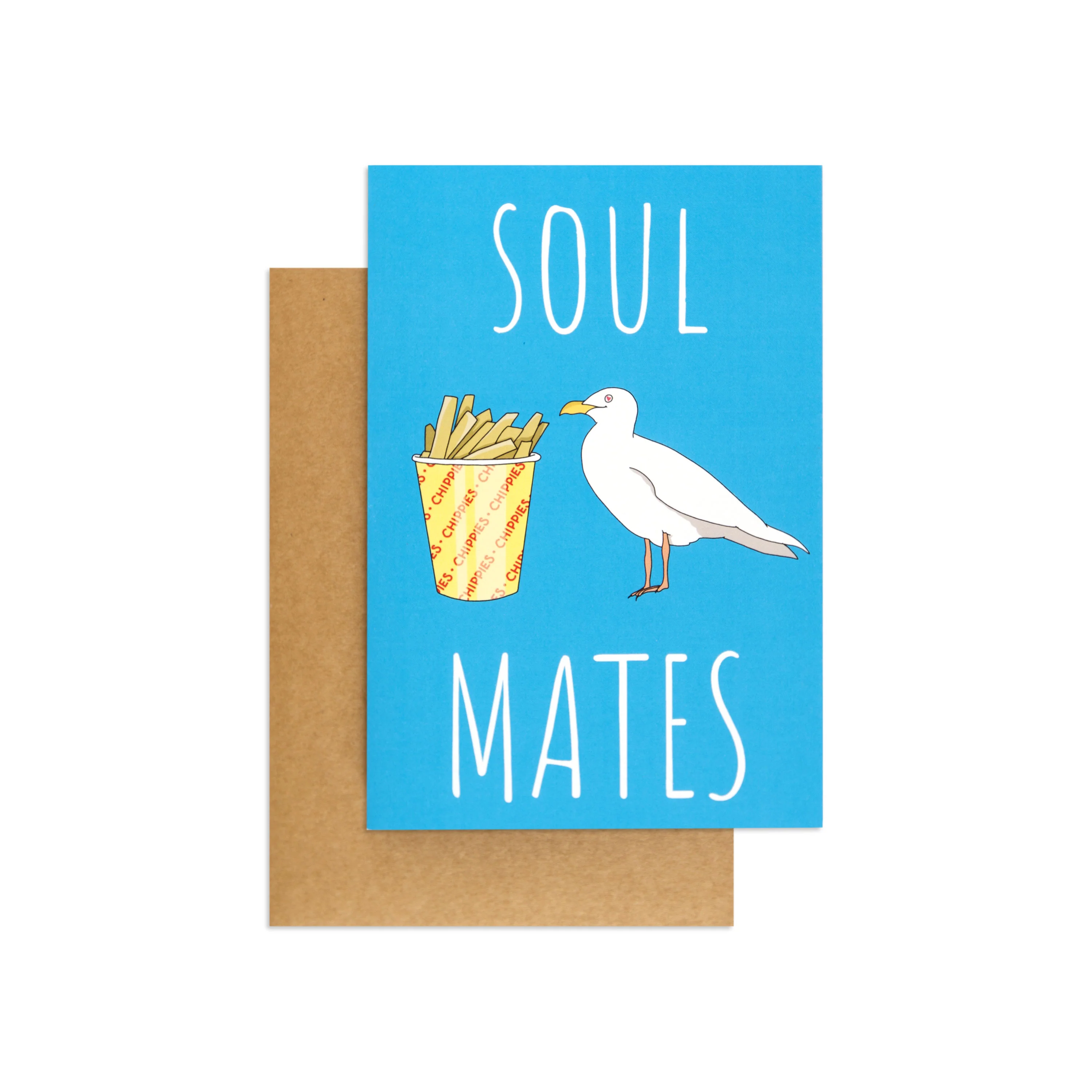 Australian Spirit Good On Ya Love Card - Seagull & Chips - Image 3