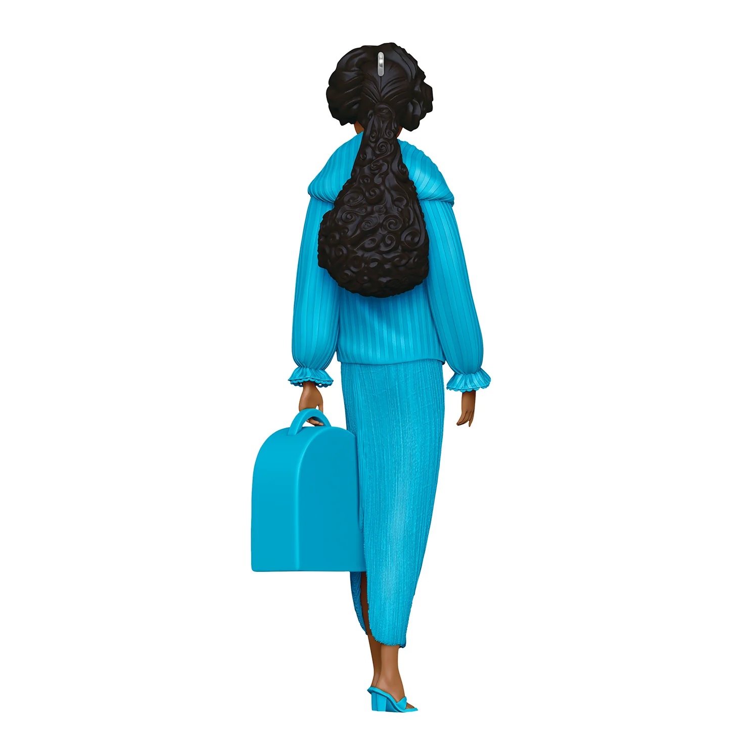 Barbie™ Beauty Secrets Christie — 2026 Hallmark Keepsake Christmas Ornament - Image 5