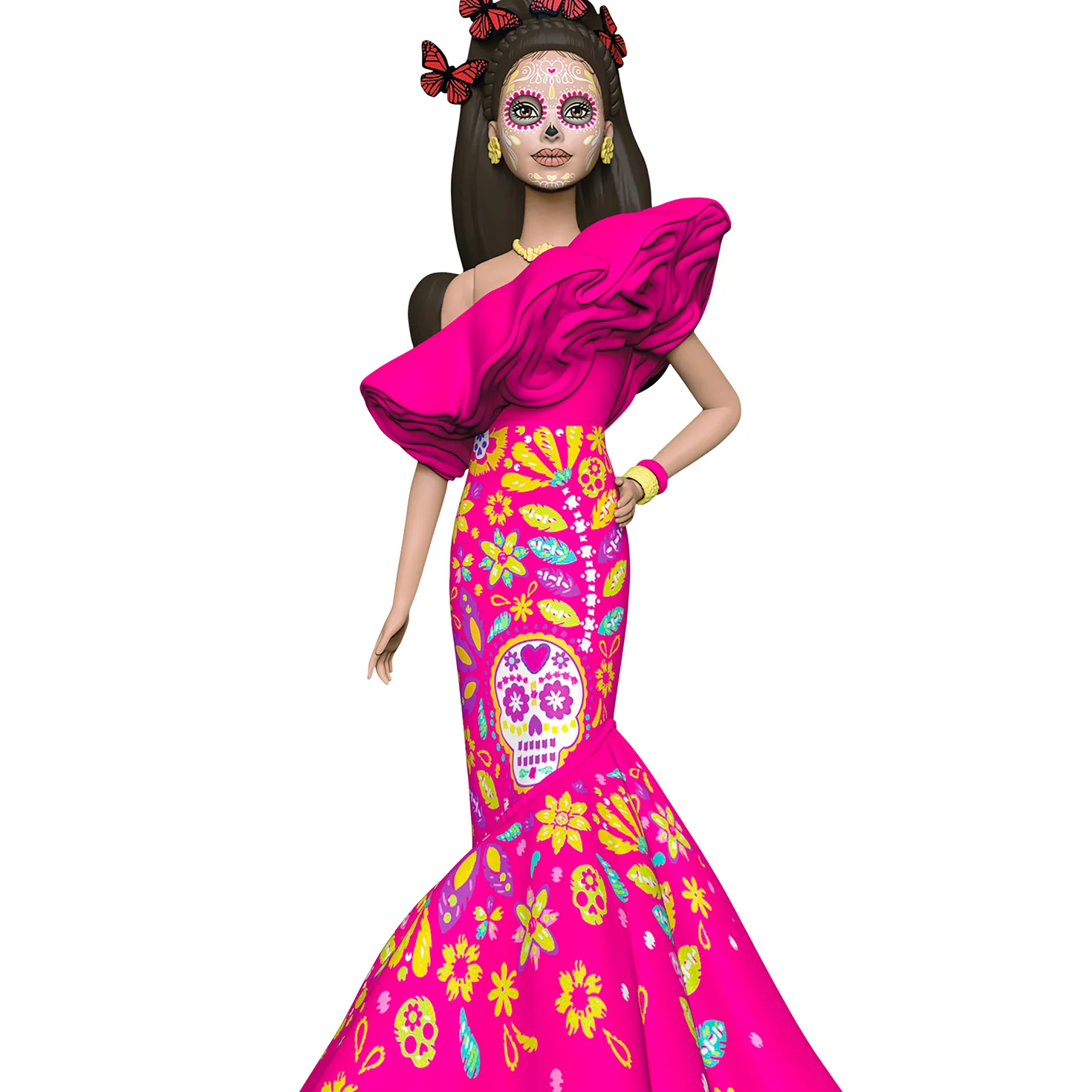 Barbie™ Día De Muertos — 2026 Hallmark Keepsake Christmas Ornament - Image 4