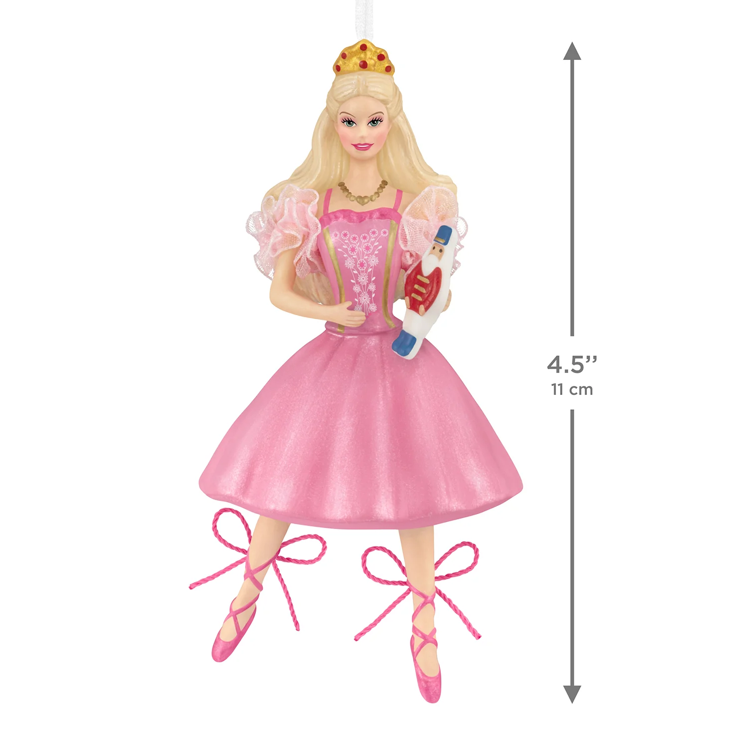 Barbie™ in the Nutcracker™ 25th Anniversary, Porcelain and Fabric — 2026 Hallmark Keepsake Christmas Ornament - Image 6