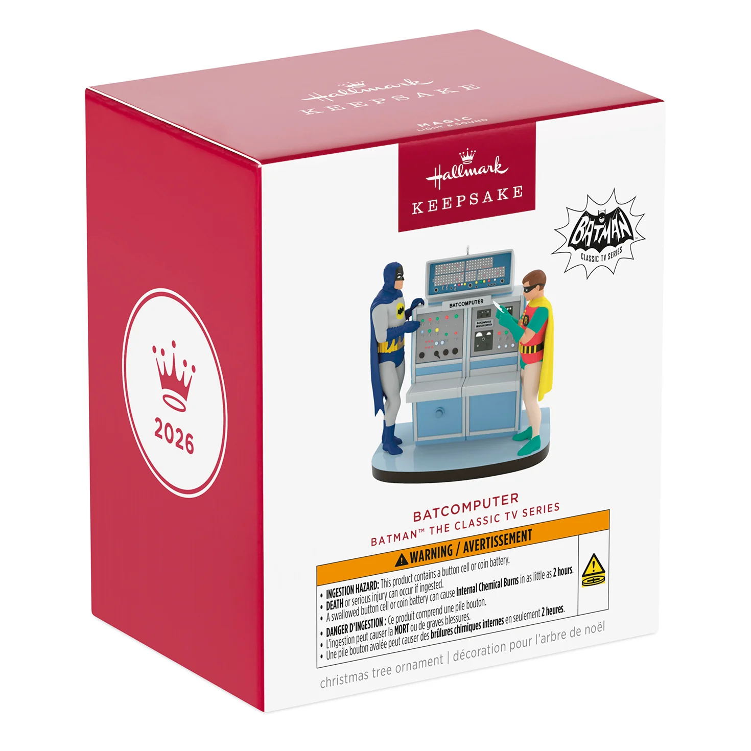 Batman™ The Classic TV Series Batcomputer With Light and Sound — 2026 Hallmark Keepsake Christmas Ornament - Image 7