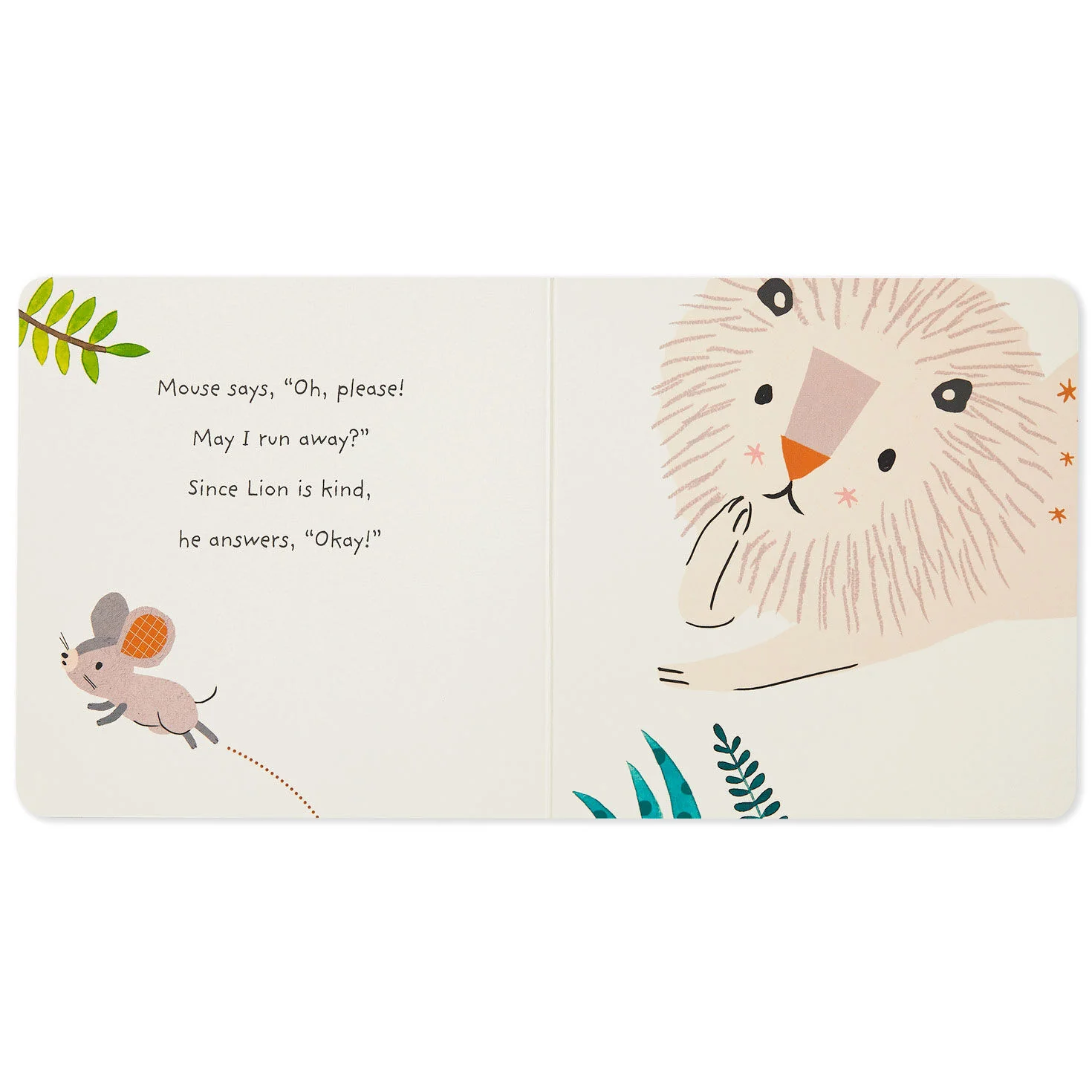 The Lion and the Mouse Board Book and Lion Lovey Blanket Set - Image 3