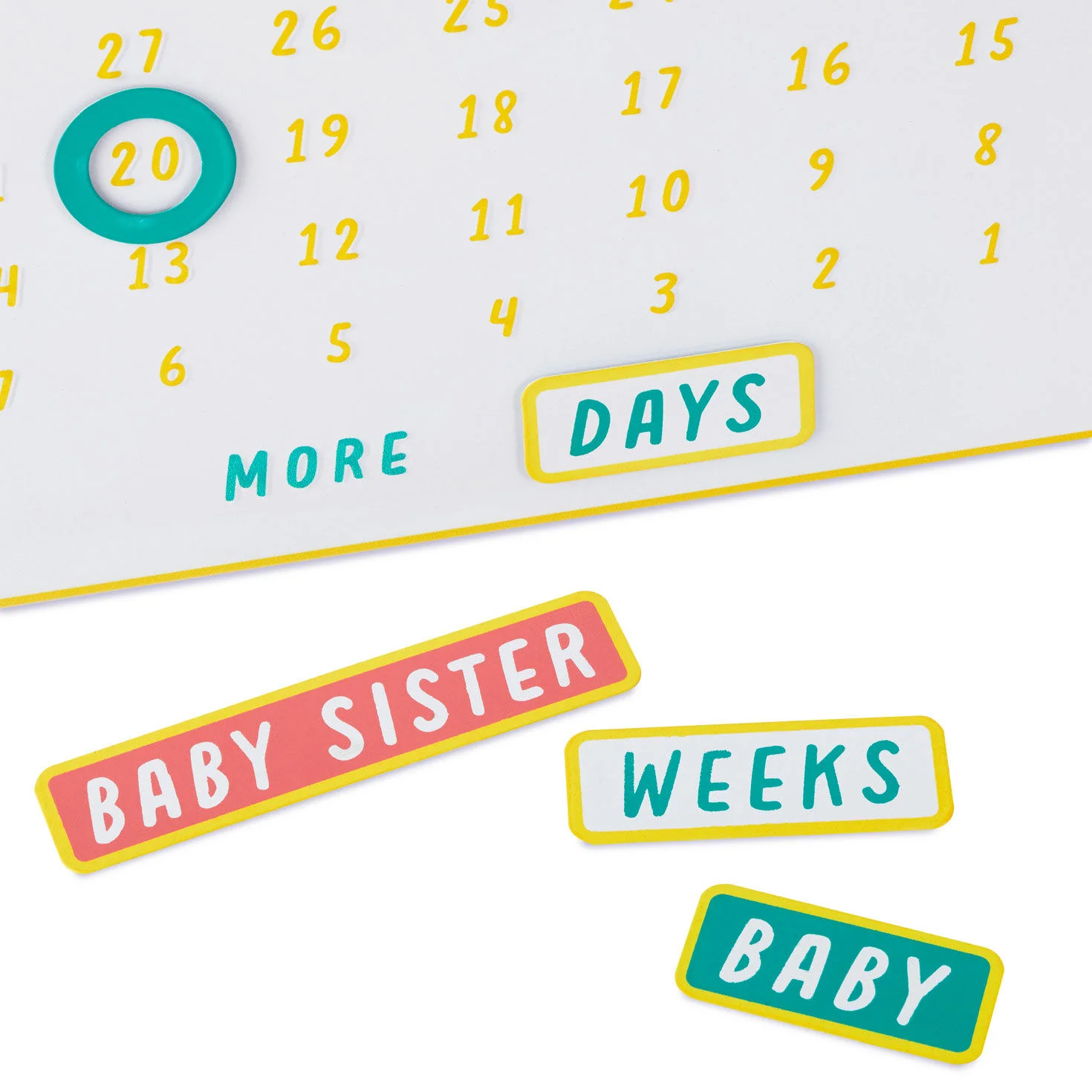 So Excited to Meet You Magnetic Baby Countdown Board - Image 3