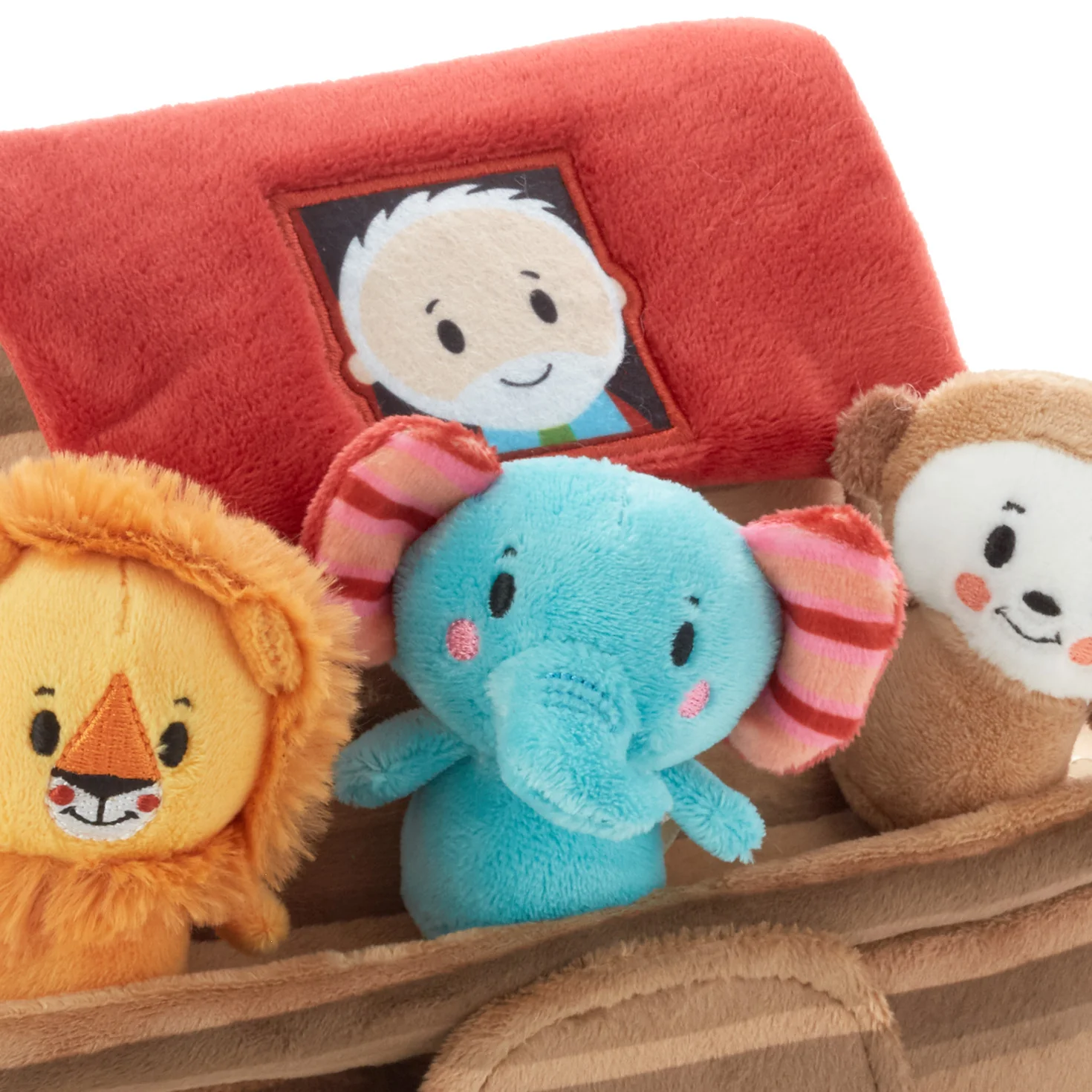 Noah's Ark and Animals Plush Playset, 7 Pieces - Image 5