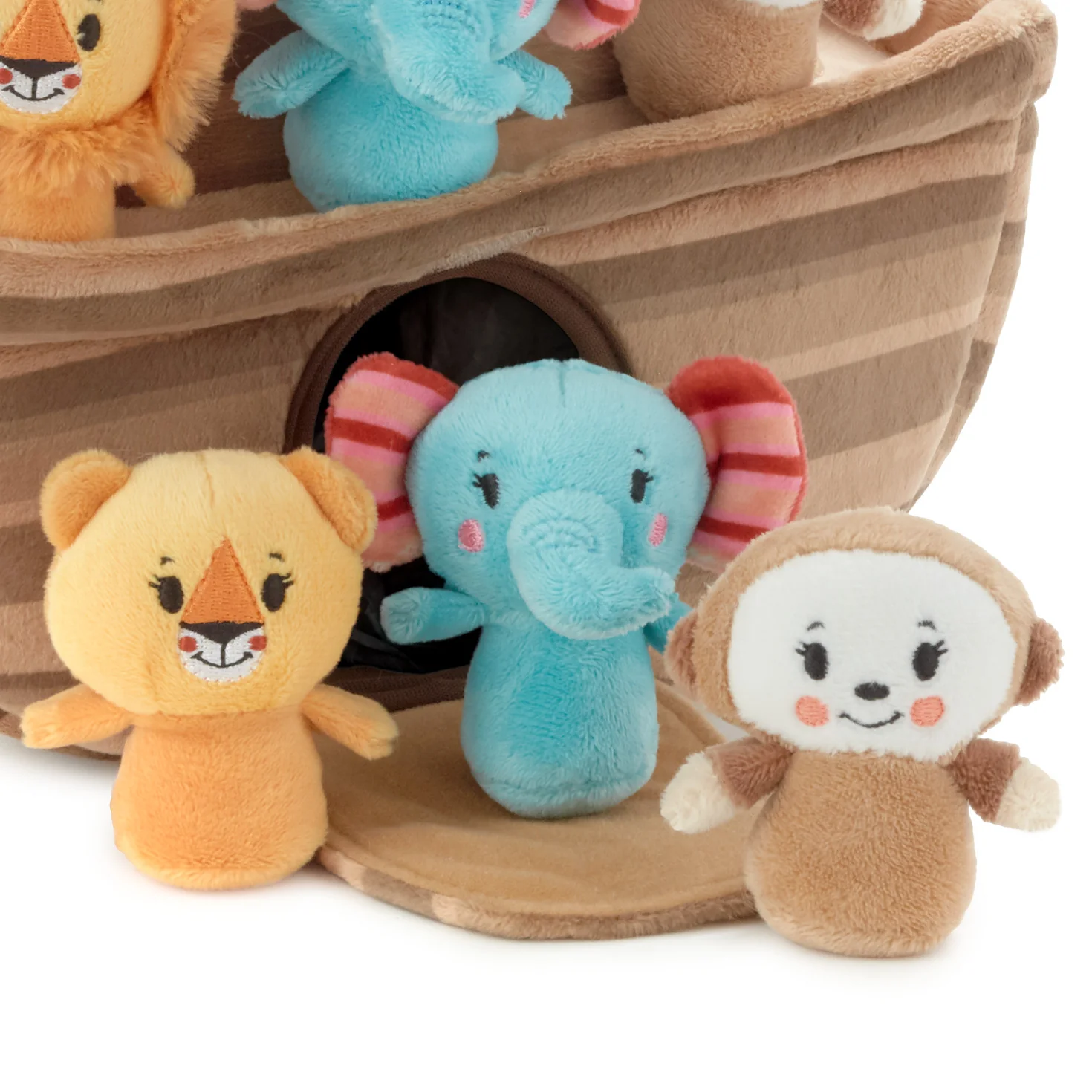 Noah's Ark and Animals Plush Playset, 7 Pieces - Image 6