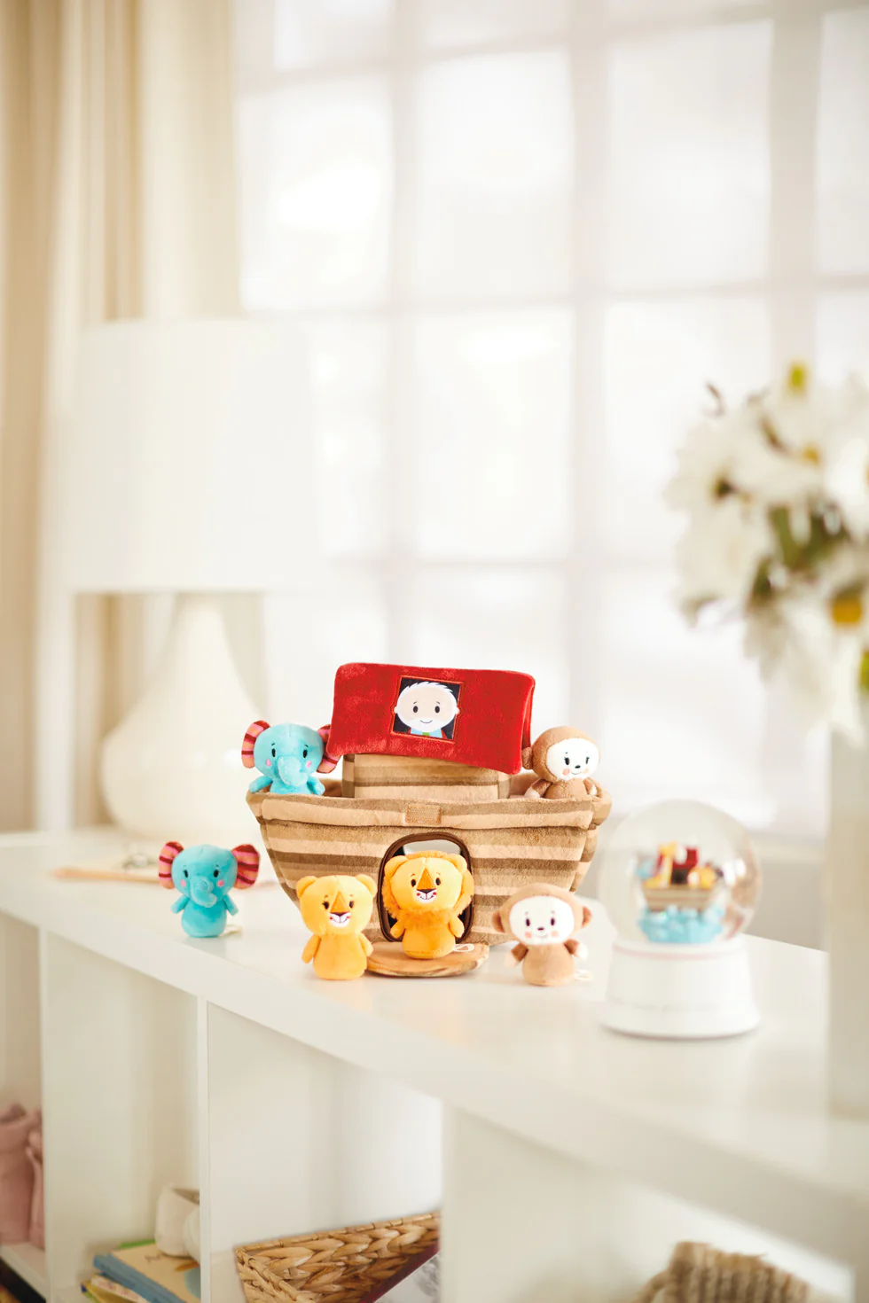 Noah's Ark and Animals Plush Playset, 7 Pieces - Image 8
