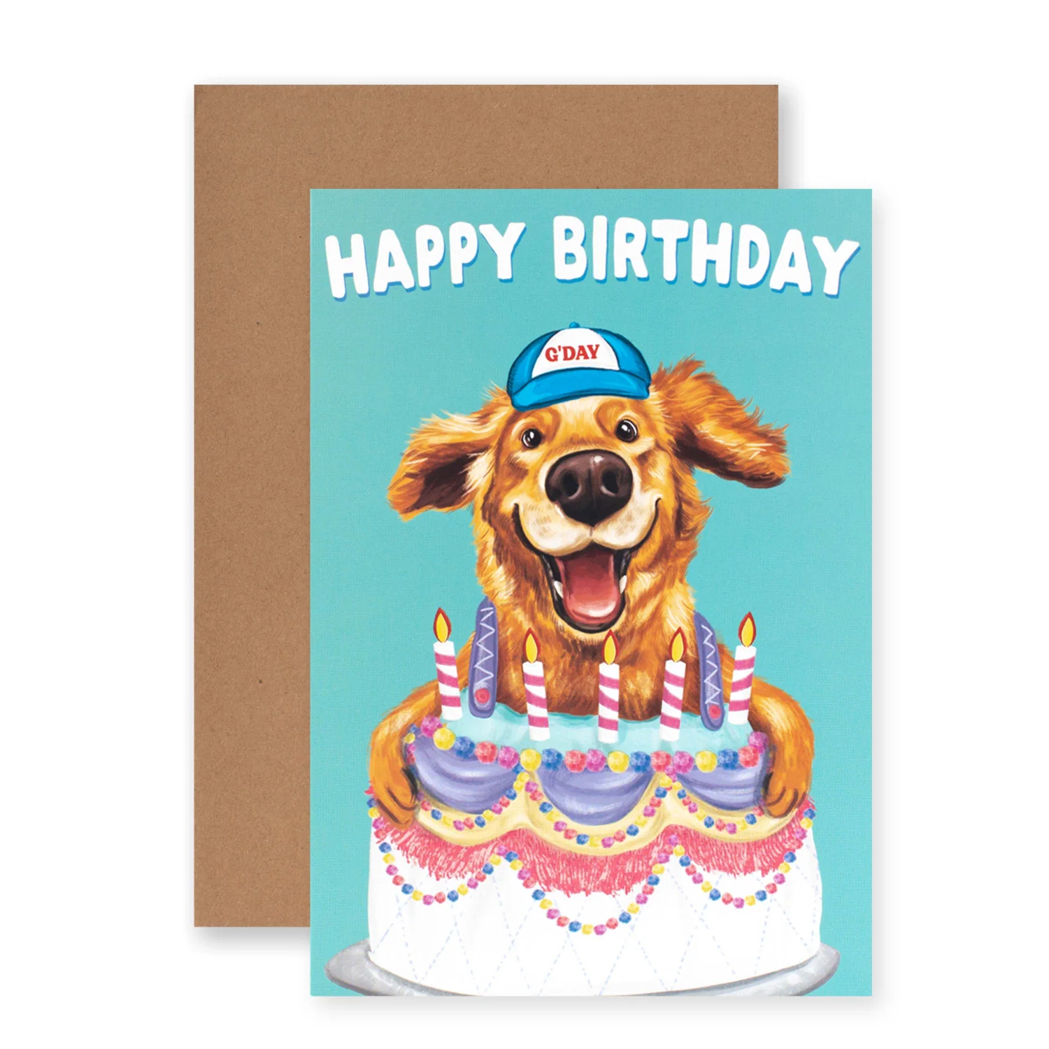Hallmark Ozzy Oddities Birthday Card - Birthday Cake Dog - Image 3