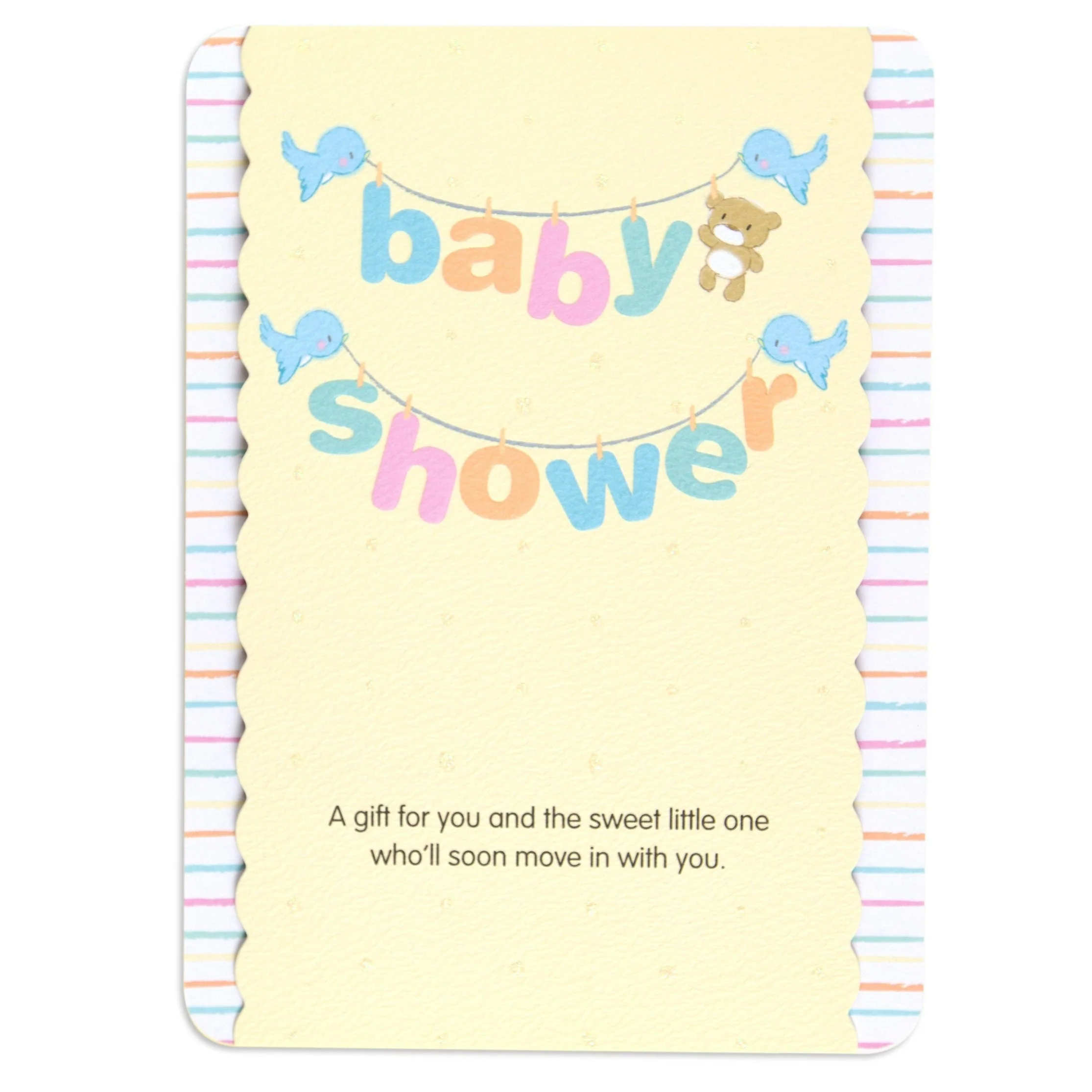 Beautiful & Colourful Flip Up Baby Shower Card