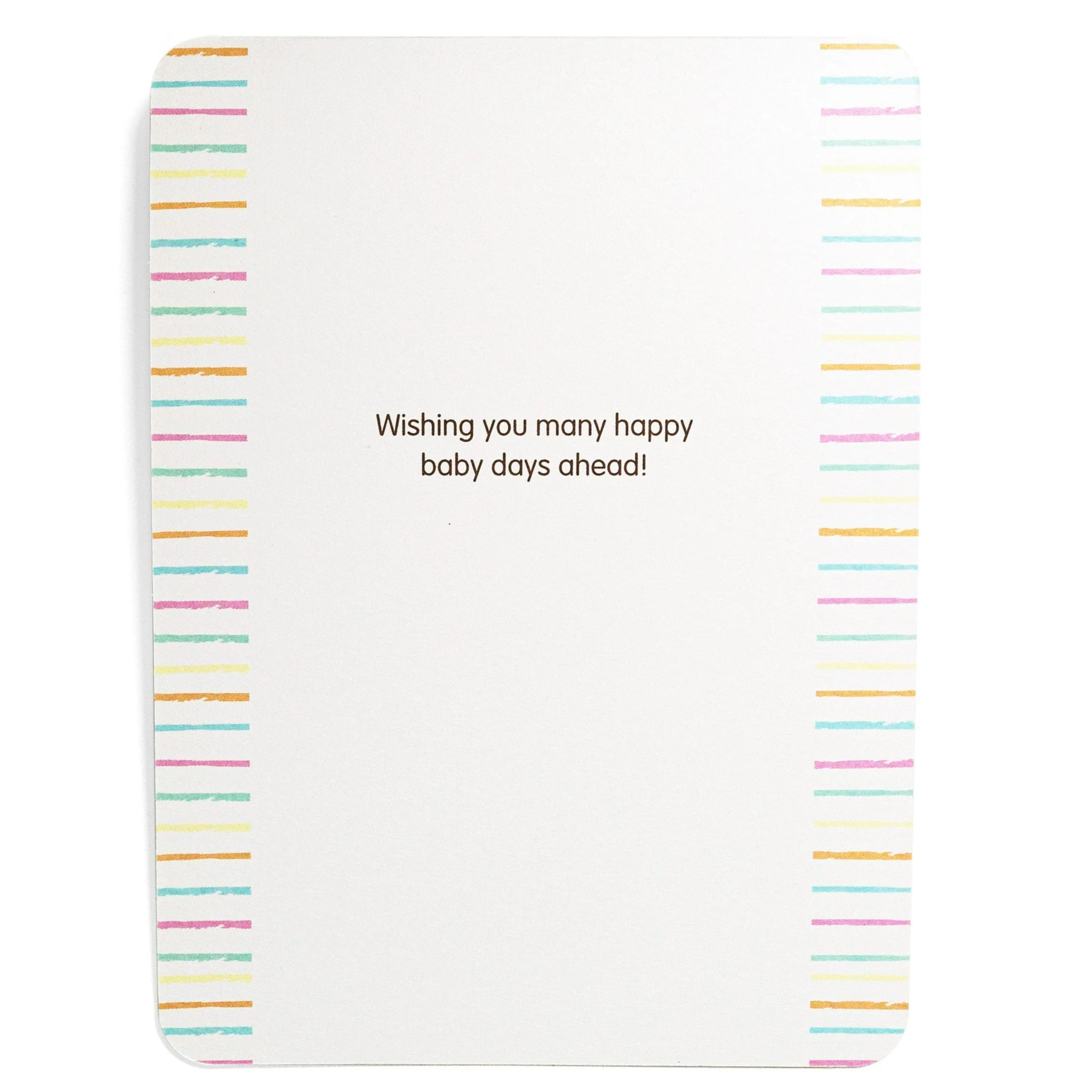 Beautiful & Colourful Flip Up Baby Shower Card - Image 3