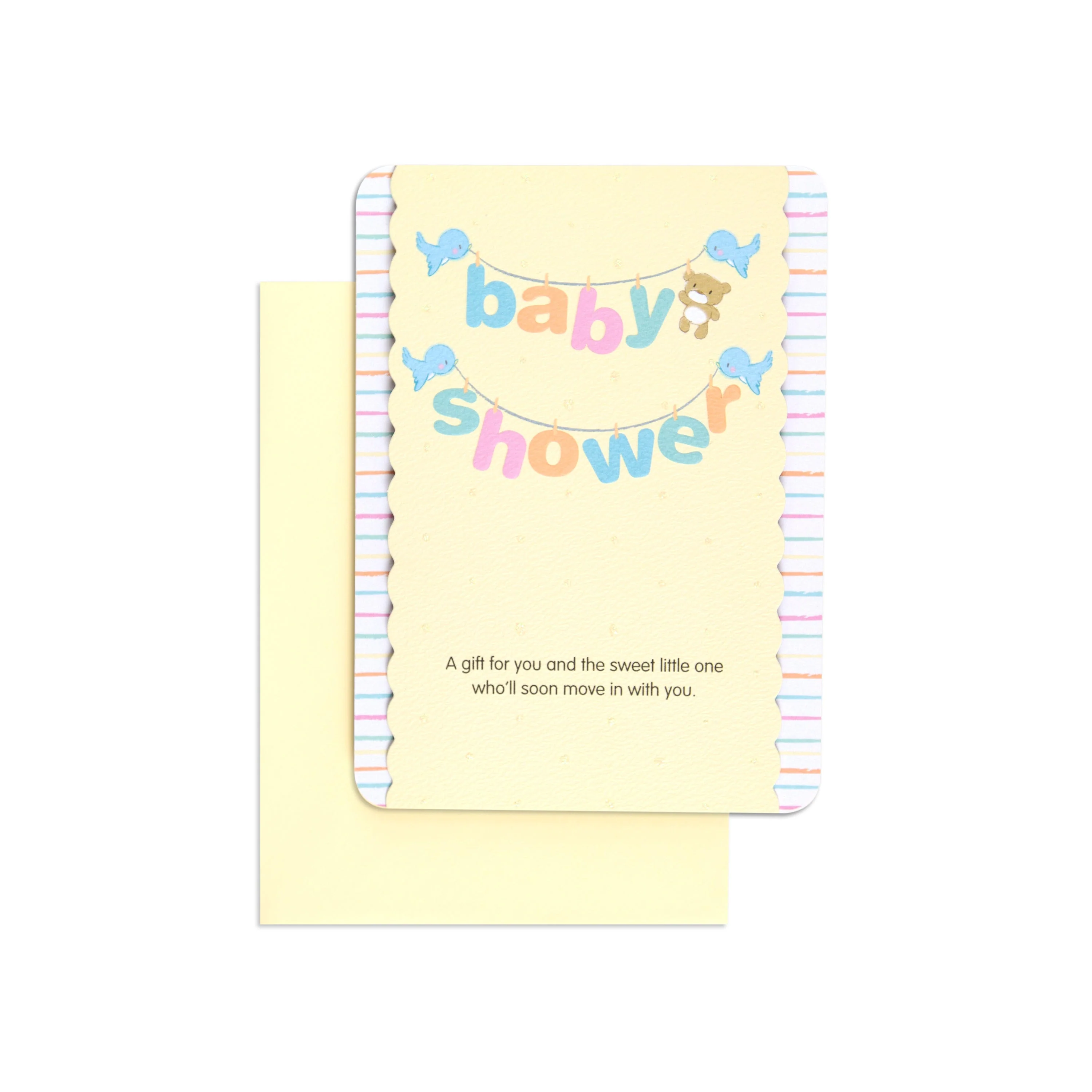 Beautiful & Colourful Flip Up Baby Shower Card - Image 4
