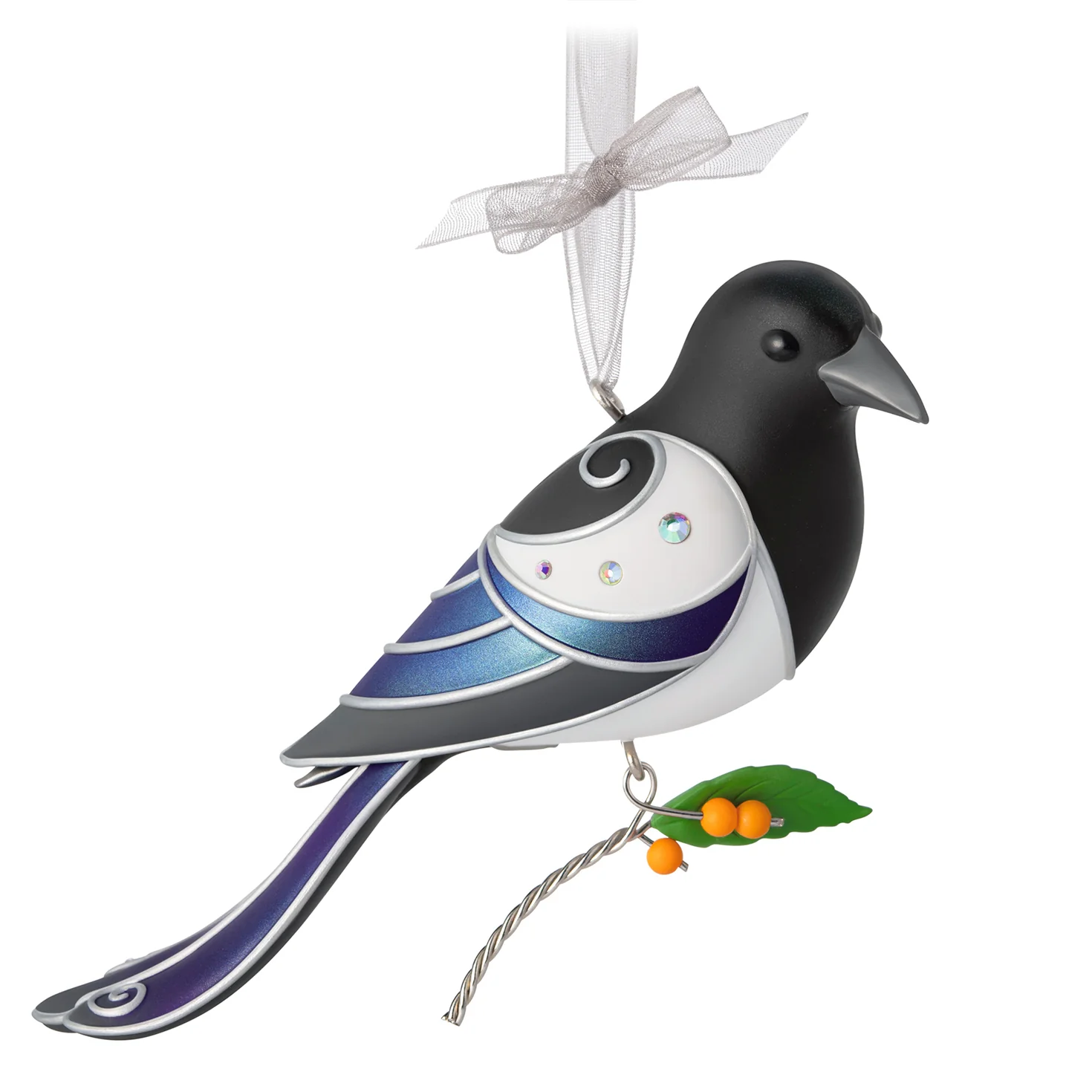 The Beauty of Birds Black-Billed Magpie, 22nd in the Series  — 2026 Hallmark Keepsake Christmas Ornament
