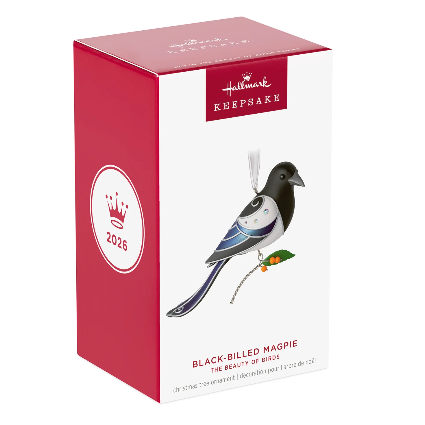 The Beauty of Birds Black-Billed Magpie, 22nd in the Series  — 2026 Hallmark Keepsake Christmas Ornament - Image 7