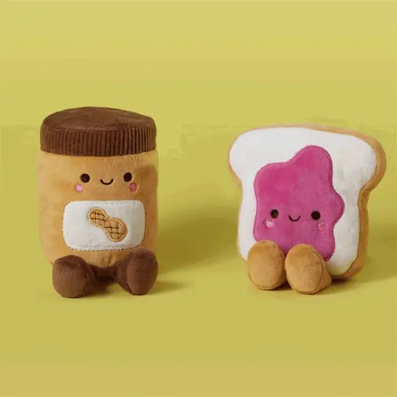 Peanut Butter and Jelly Magnetic Plush – Better Together - Image 2