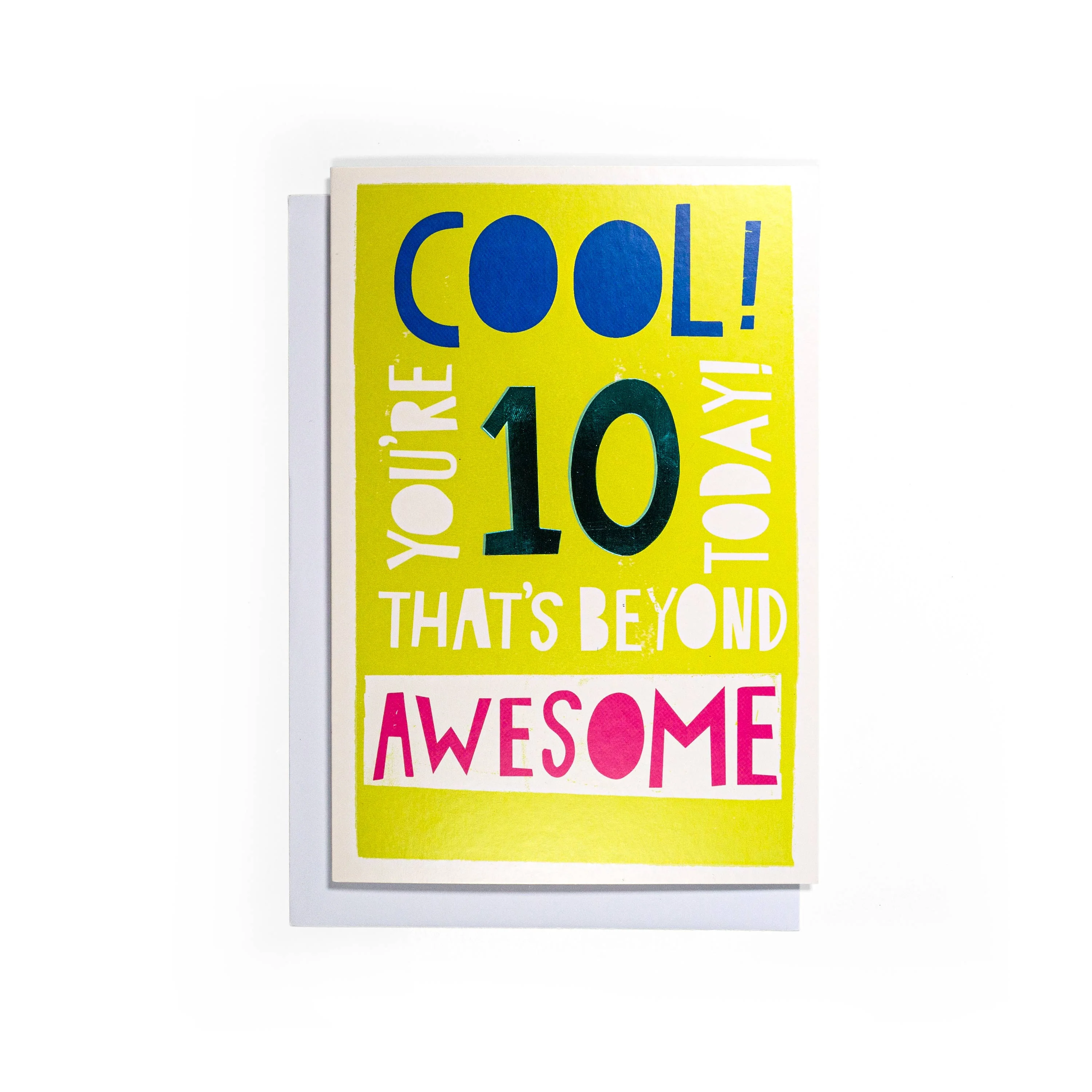 Beyond Awesome Cool 10th Birthday Card - Image 3