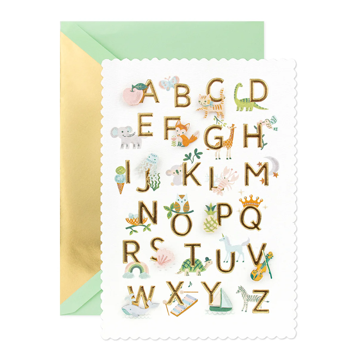 Hallmark Signature New Baby Congratulations Card - Alphabet - Image 3