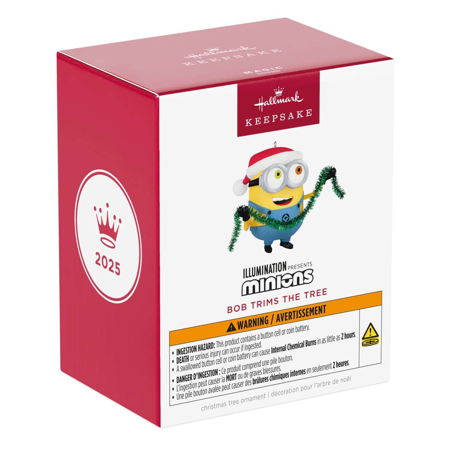 Minions, Bob Trims the Tree Ornament With Sound — 2025 Hallmark Keepsake Christmas Ornament - Image 7