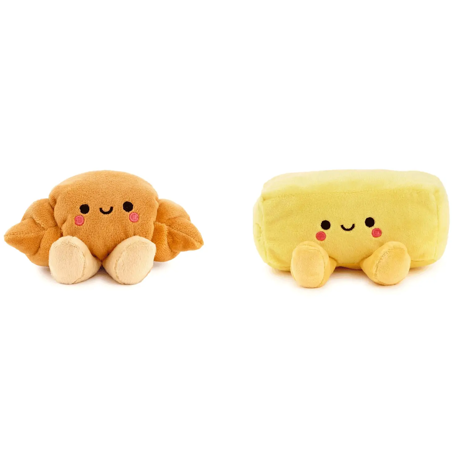 Better Together Croissant and Butter Magnetic Plush Pair, 2.5" - Image 2