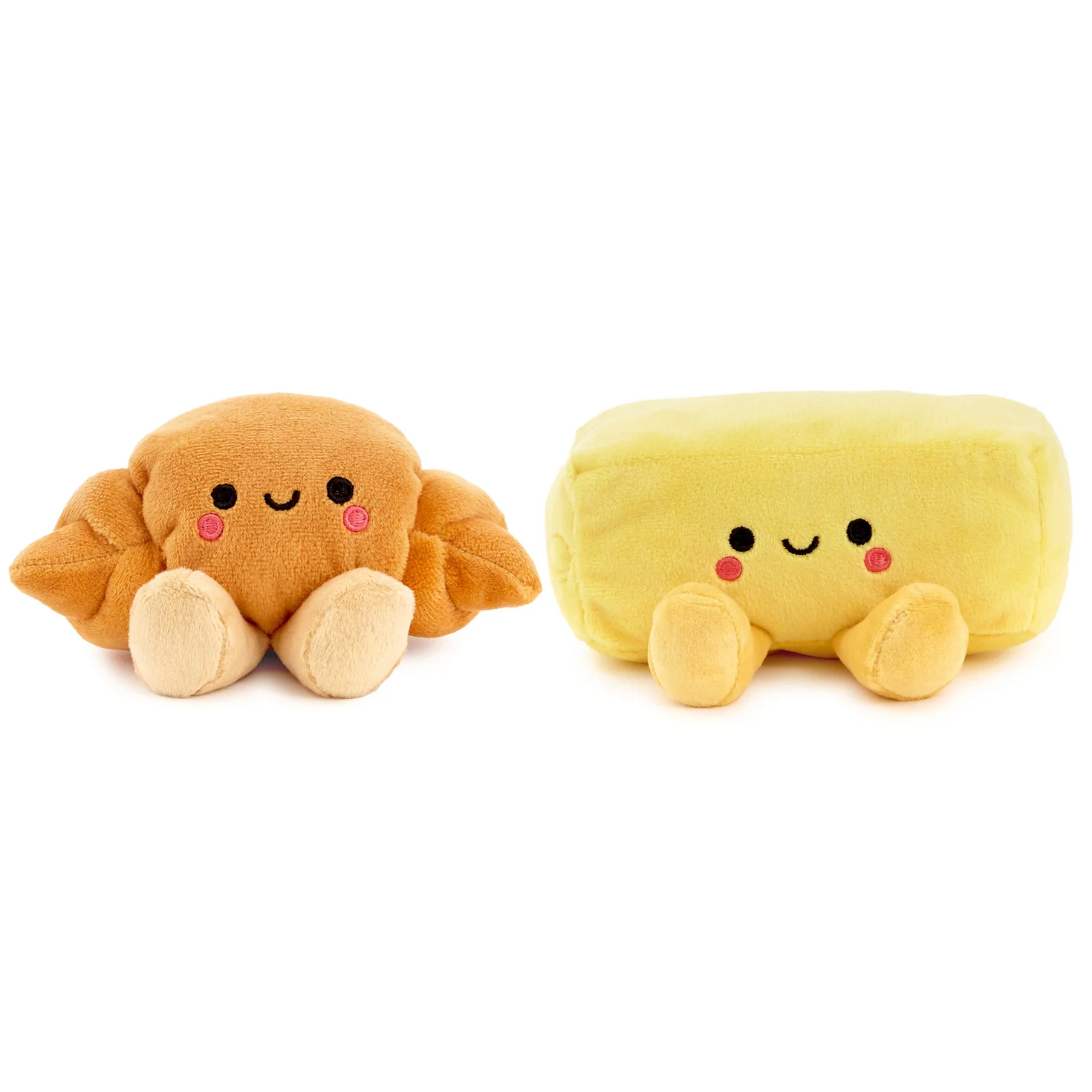 Better Together Croissant and Butter Magnetic Plush Pair, 2.5" - Image 3