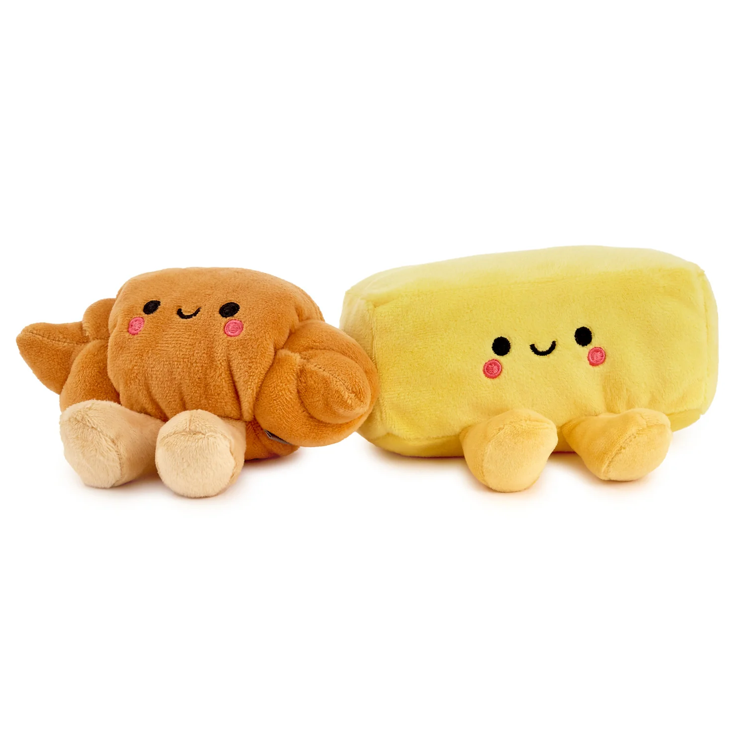 Better Together Croissant and Butter Magnetic Plush Pair, 2.5" - Image 4