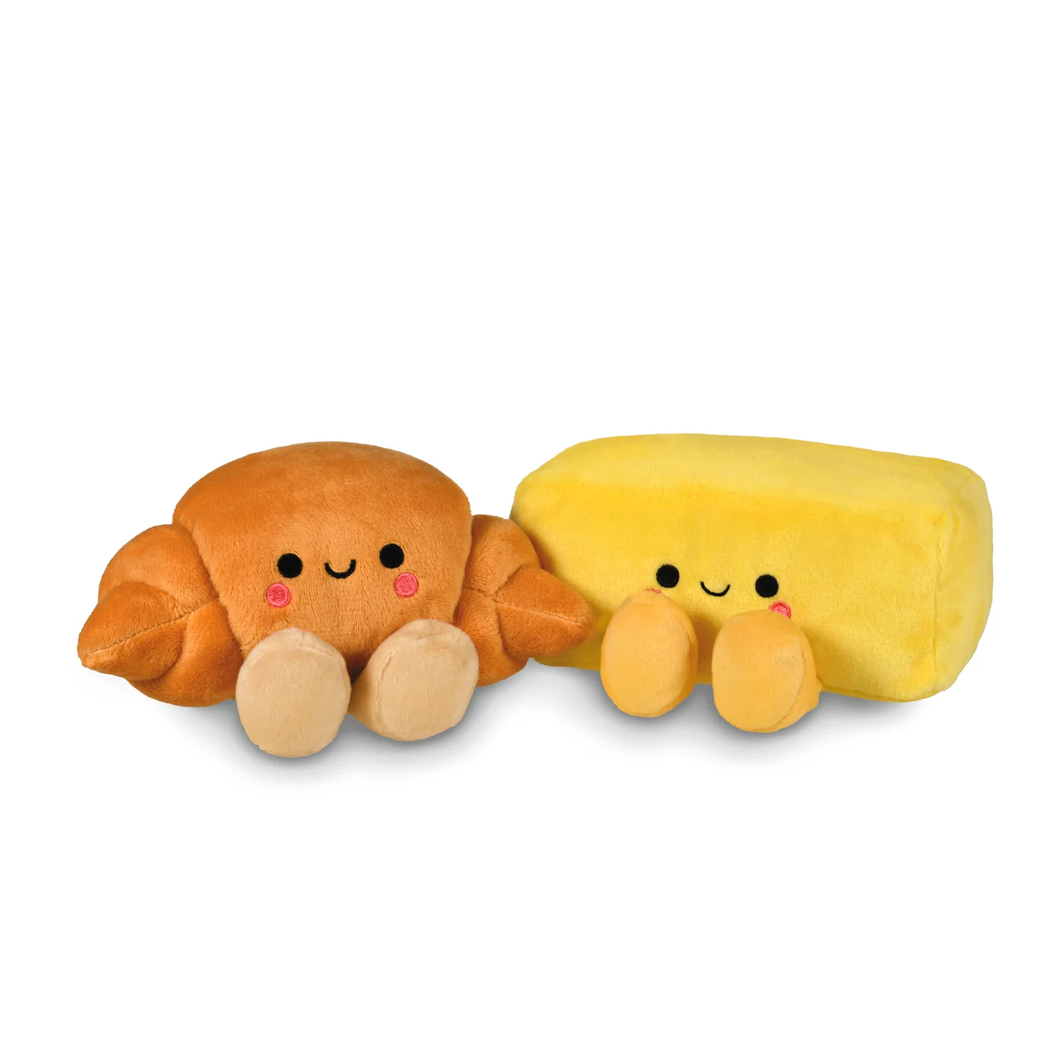 Better Together Croissant and Butter Magnetic Plush Pair, 2.5" - Image 5