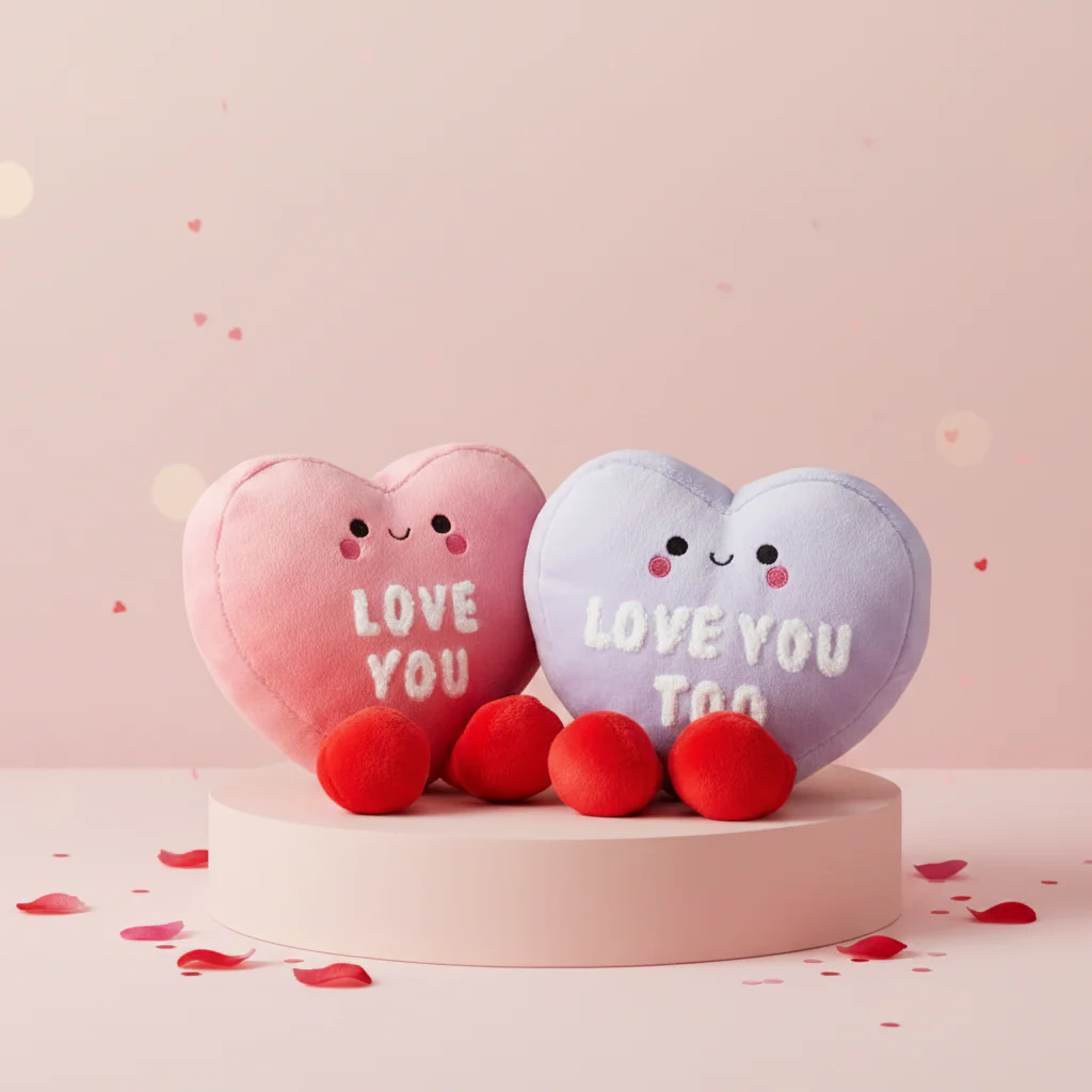 Better Together Conversation Hearts Magnetic Plush, 4.75" - Image 4