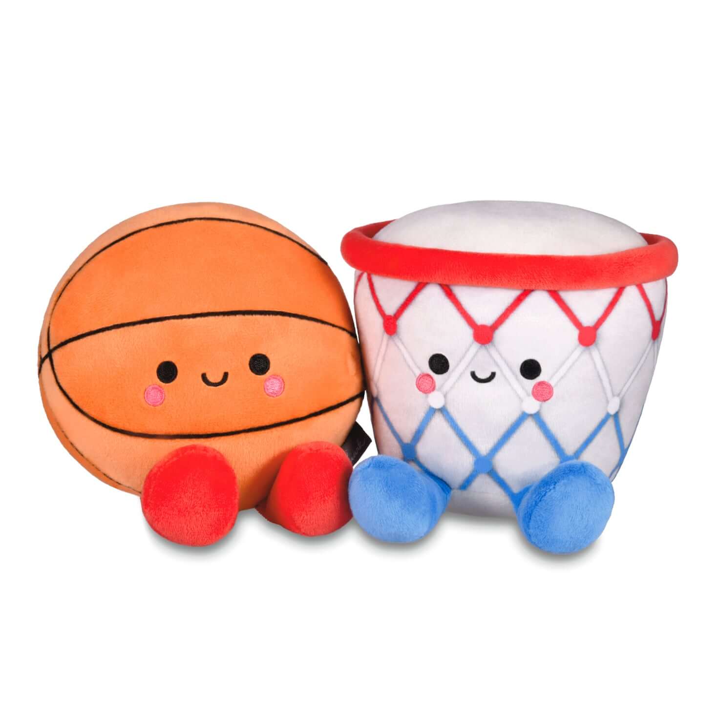 Better Together Basketball and Hoop Magnetic Plush Pair, 6" H - Image 3