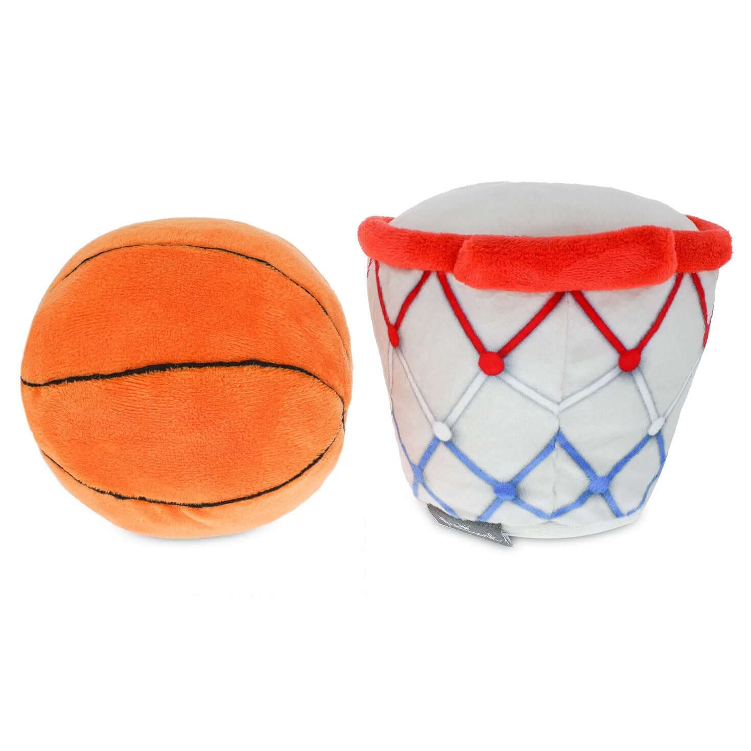 Better Together Basketball and Hoop Magnetic Plush Pair, 6" H - Image 4