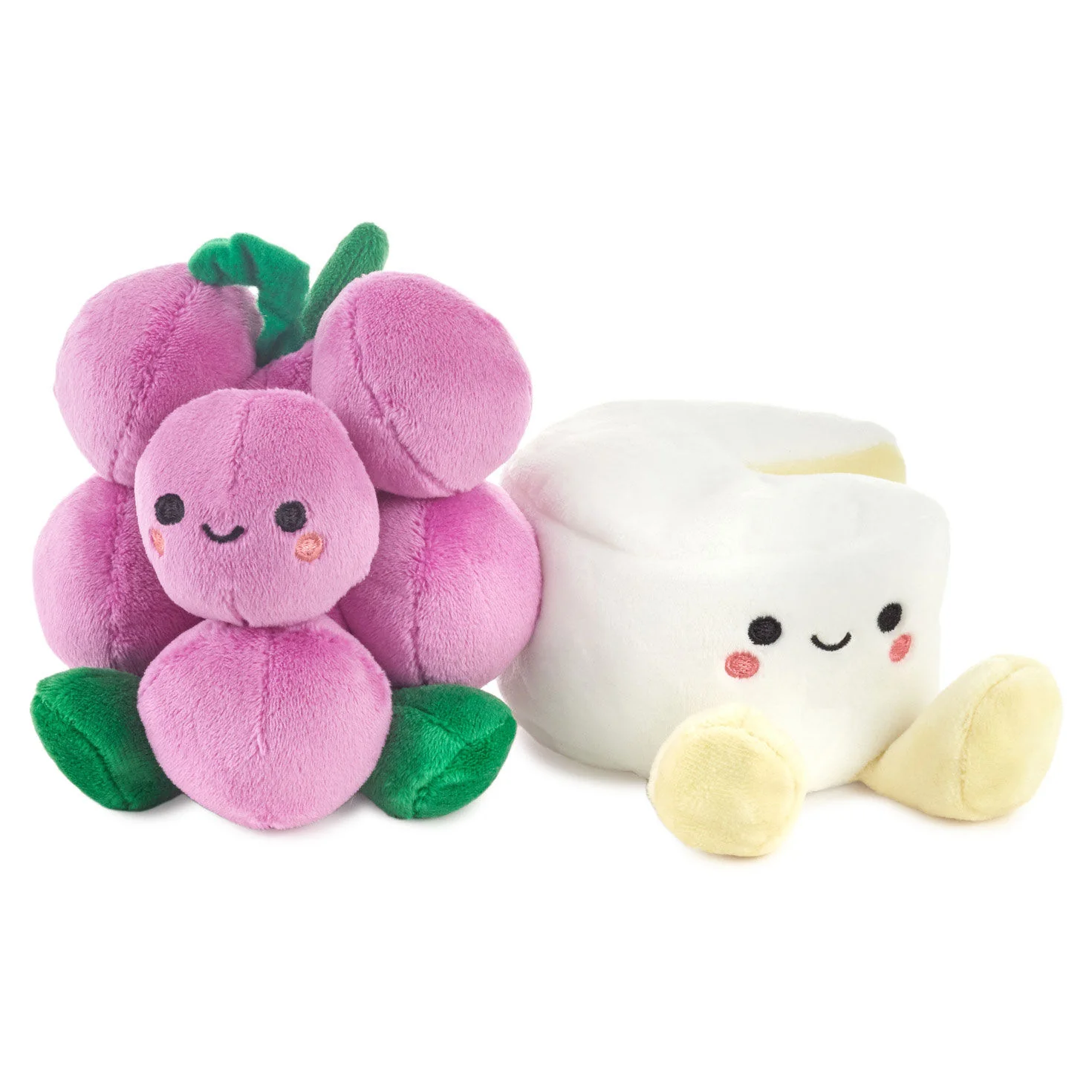 Grapes & Brie, Magnetic Plush Pair - Better Together - Image 2