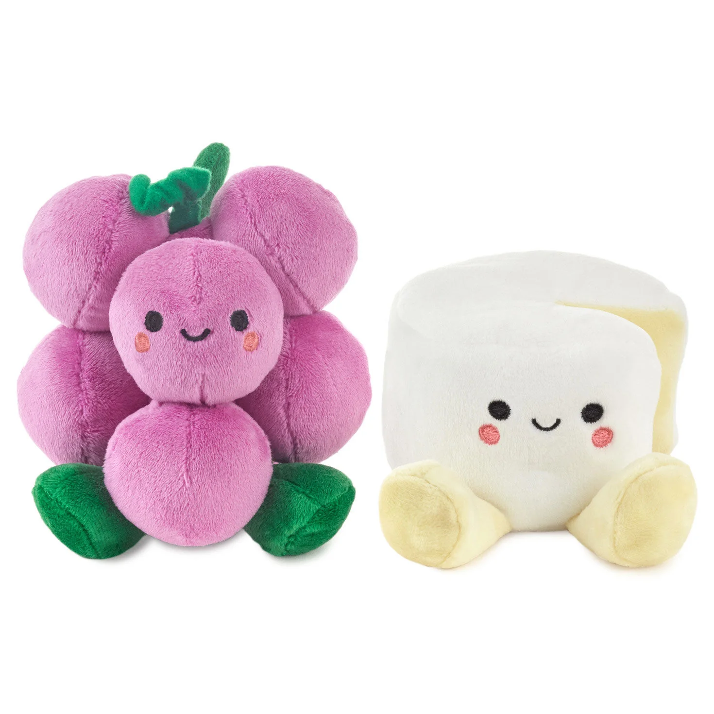 Grapes & Brie, Magnetic Plush Pair - Better Together - Image 3