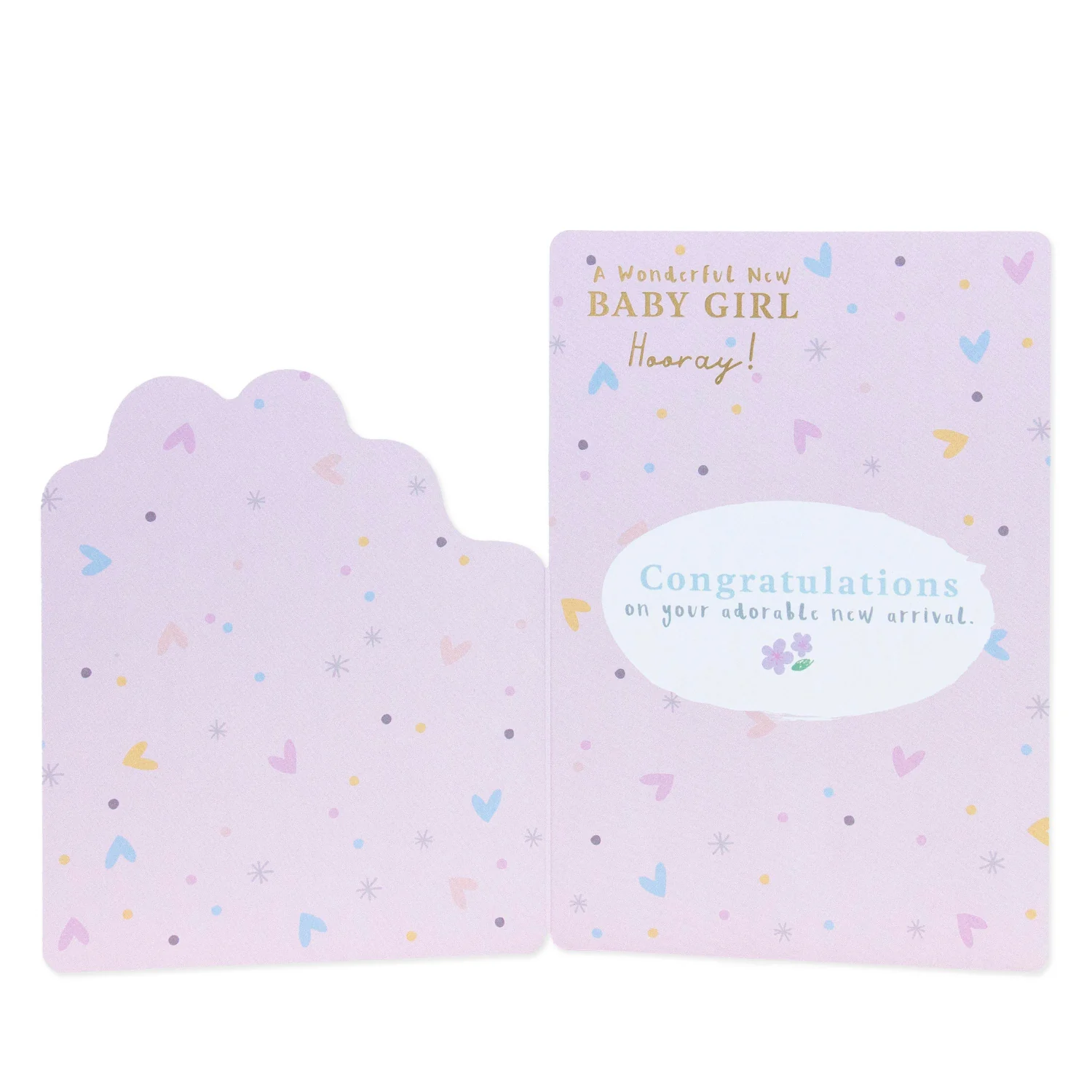 Connections from Hallmark Birth of Baby Girl Card - Cute Rabbit - Image 2