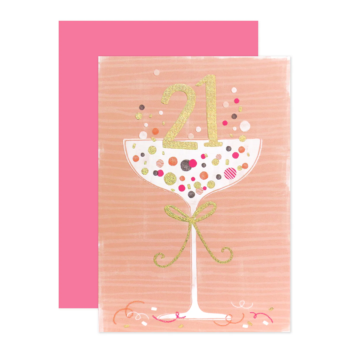 Connections from Hallmark 21st Birthday Card - Cocktail Glass - Image 3
