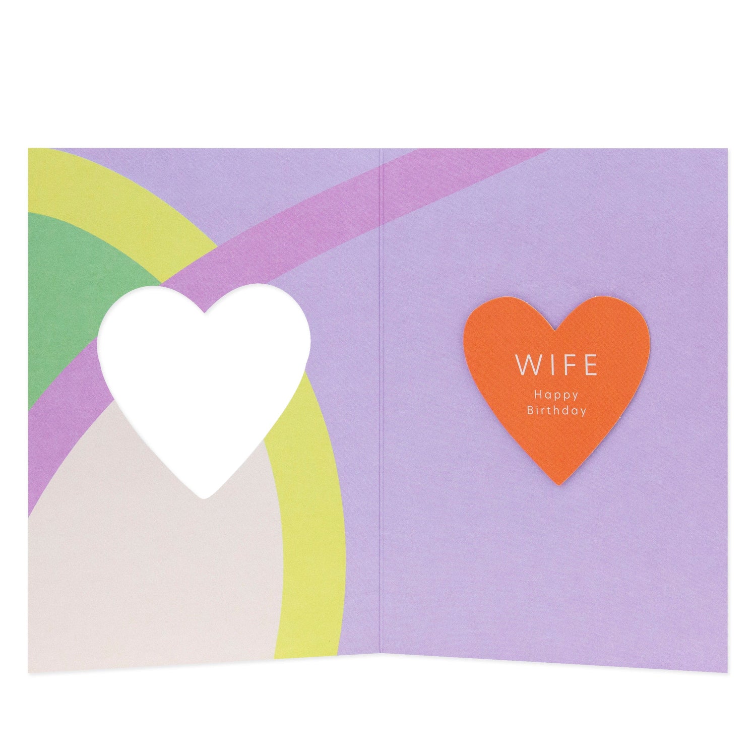 Connections from Hallmark Wife Birthday Card - Red Heart - Image 2